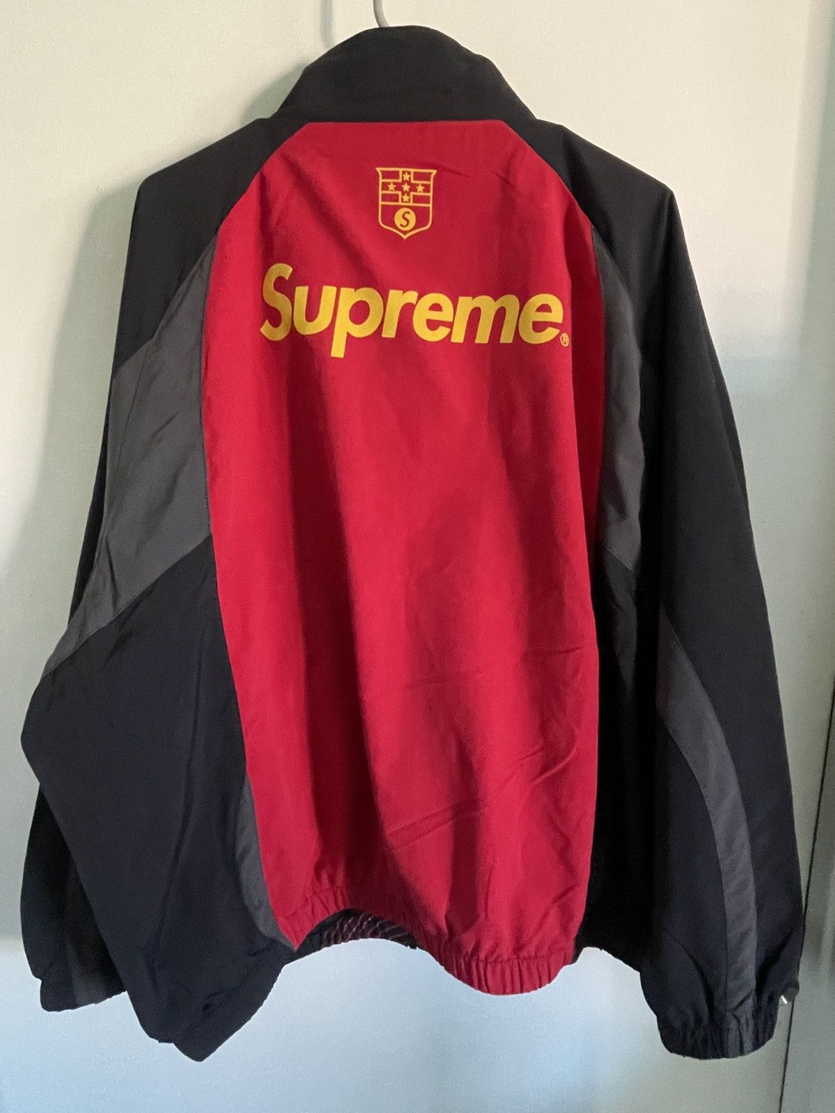 Streetwear × Supreme New XL Supreme S LOGO Track Jacket Black FW 