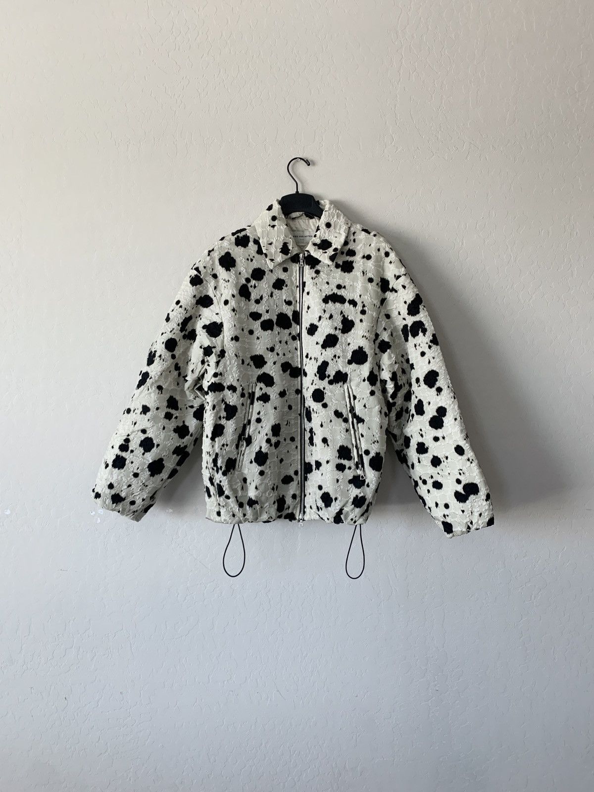 Dries Van Noten FINAL $1800 Fall/Winter Voyds Cow Print Oversized Jacket Size US M / EU 48-50 / 2 - 1 Thumbnail