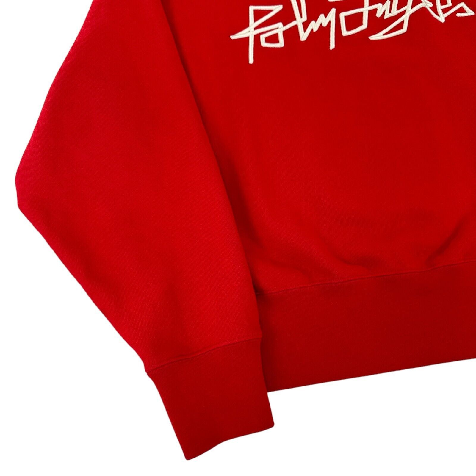 Palm Angels Palm Angels Size S Sweatshirt Red Embroidered Caligraphy Size US S / EU 44-46 / 1 - 10 Thumbnail