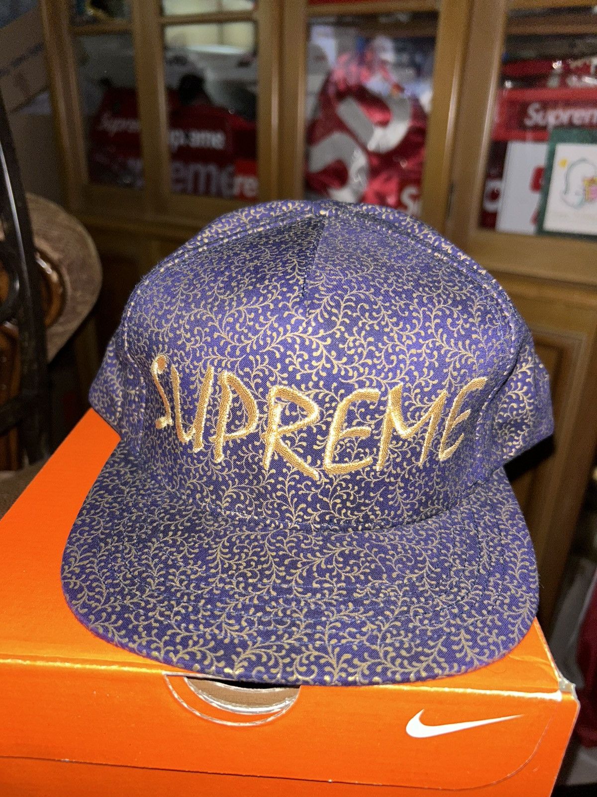 Supreme Supreme Creeper 5 Panel Cap Navy SS15 NEW WITH TAGS | Grailed