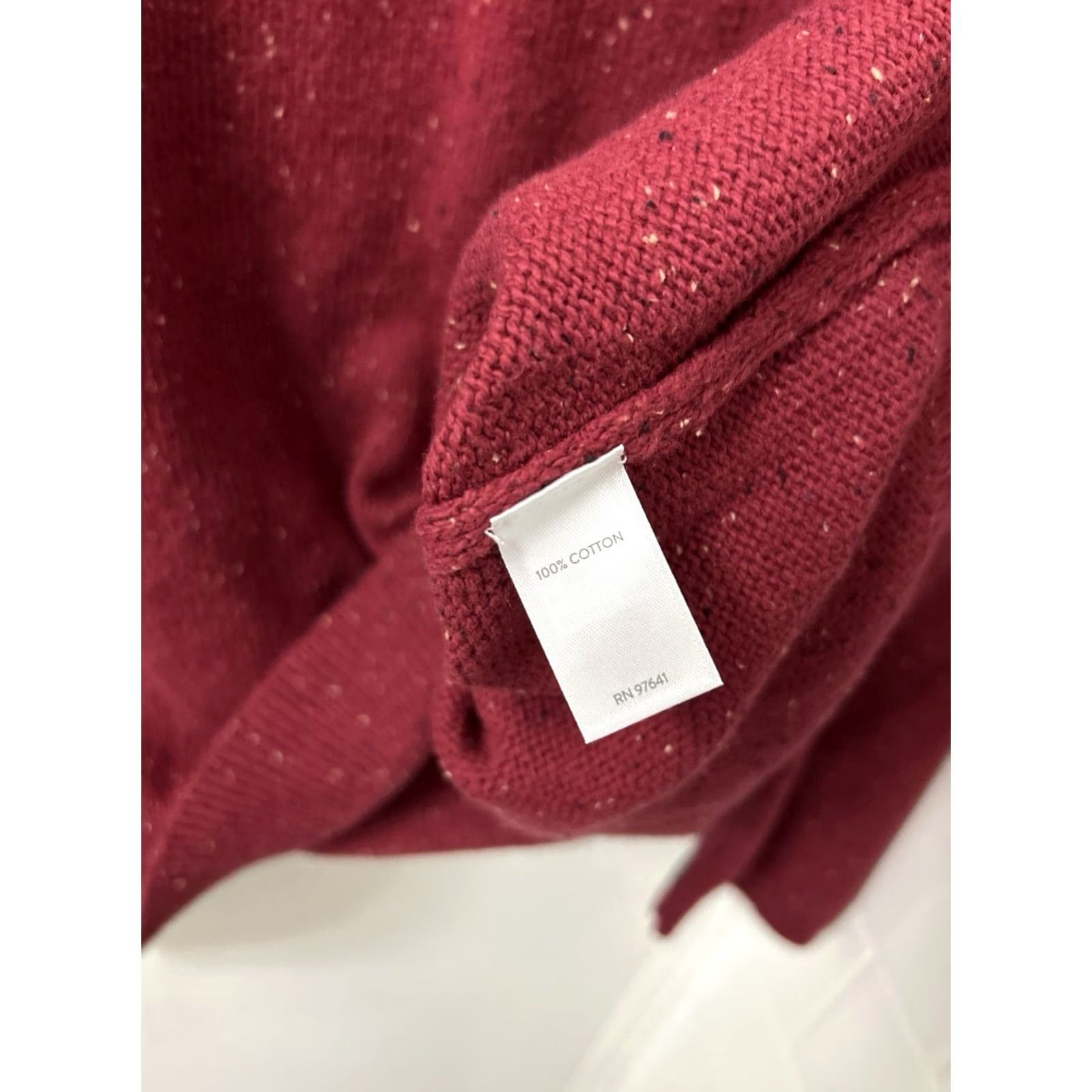 Vintage VINTAGE J Jill Sweater Womens 2X Red Tweed Knit Button Sleeve Cotton L/S NWT 9 MSRP Size XXL / US 16-18 / IT 52-54 - 7 Thumbnail