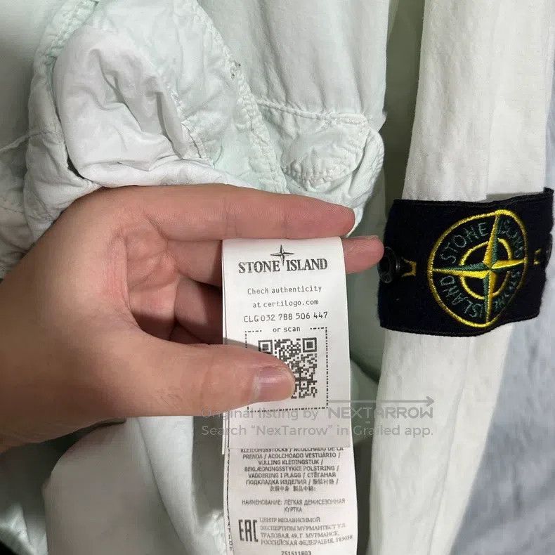 Stone Island Stone Island Thin P cotton jacket coat mint green XL size Size US XL / EU 56 / 4 - 5 Thumbnail