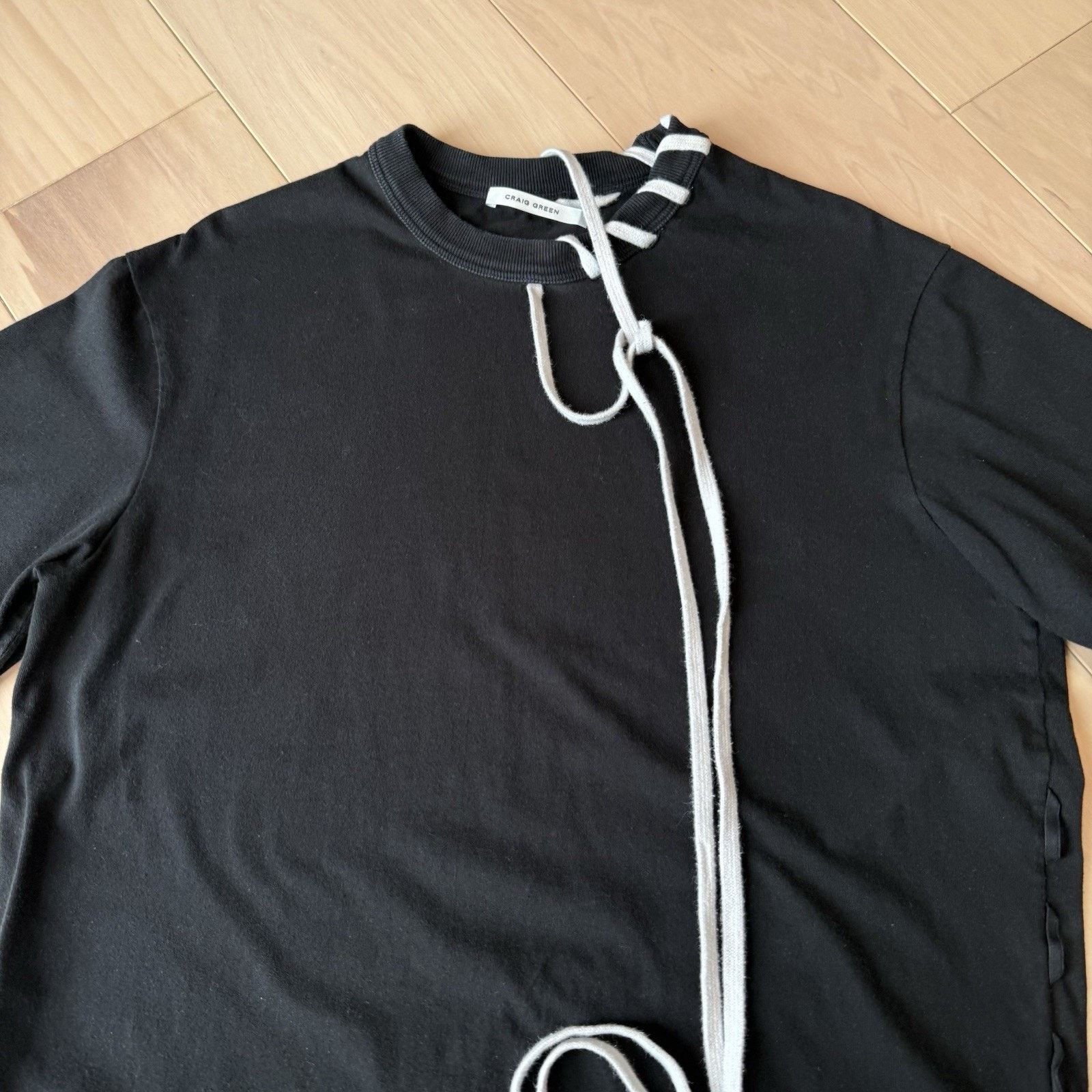 Craig Green Craig Green Laced Shirt Small Black New York Streetwear Size US S / EU 44-46 / 1 - 3 Thumbnail