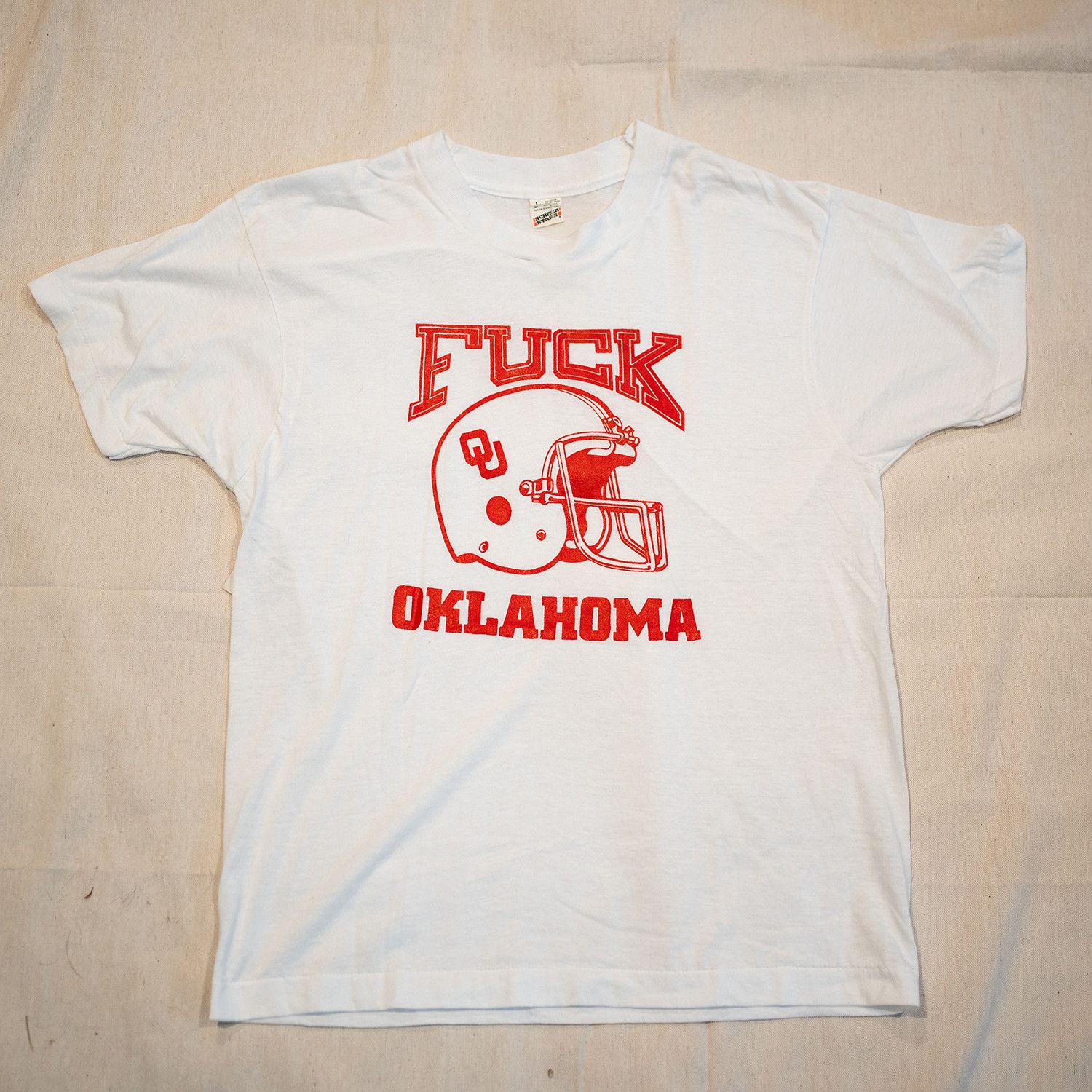 Other Vintage Fuck Oklahoma Football Shirt Size US L / EU 52-54 / 3 - 1 Thumbnail