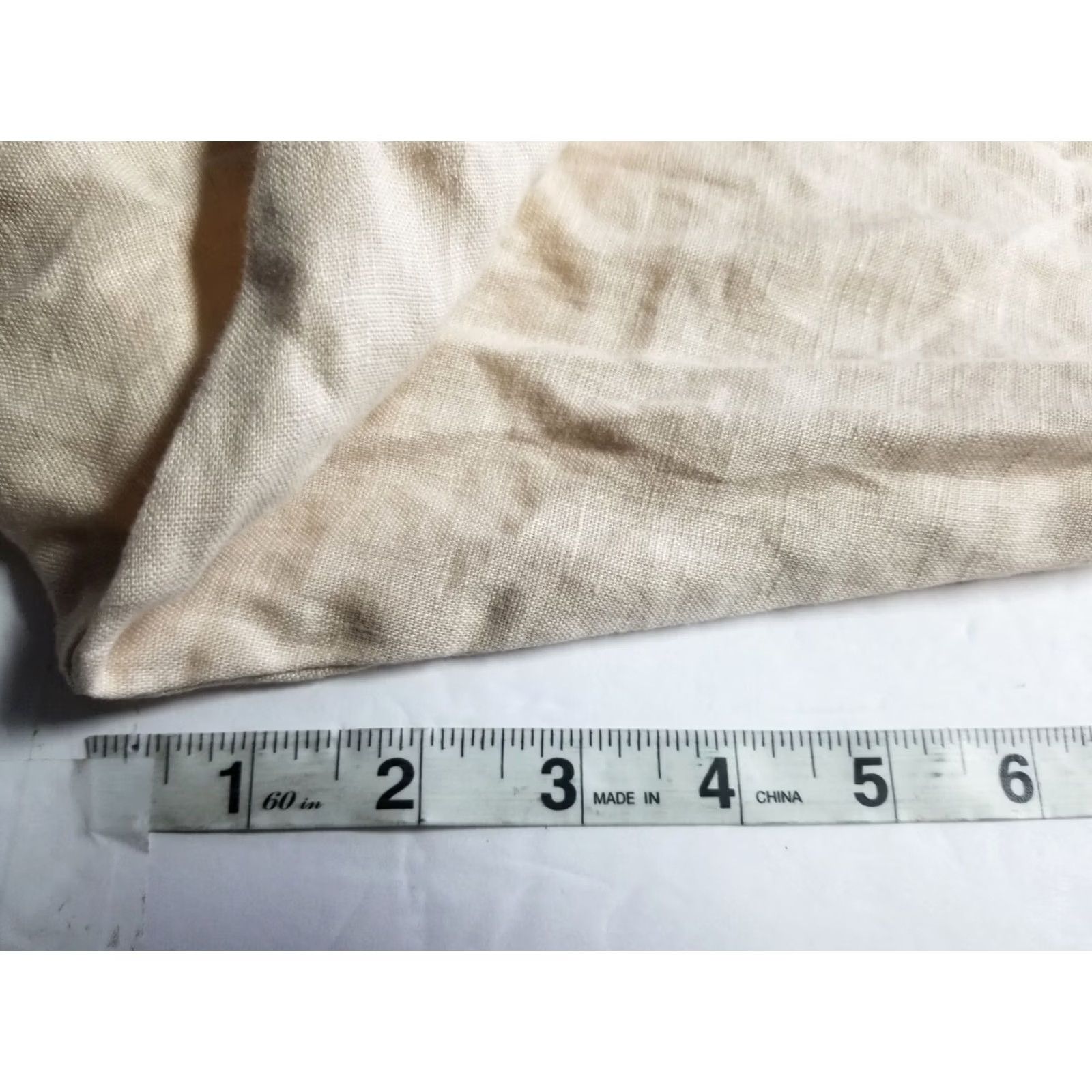 Vintage Calligraphie Linen Wide-Leg Pants Size Medium Women Tan Ankle Casual Regular Knit Vintage No Size 32" / US 10 / IT 46 - 5 Thumbnail