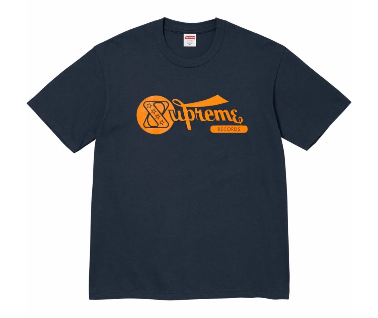 Image of Supreme Records Tee in Navy, Men's (Size 2XL)