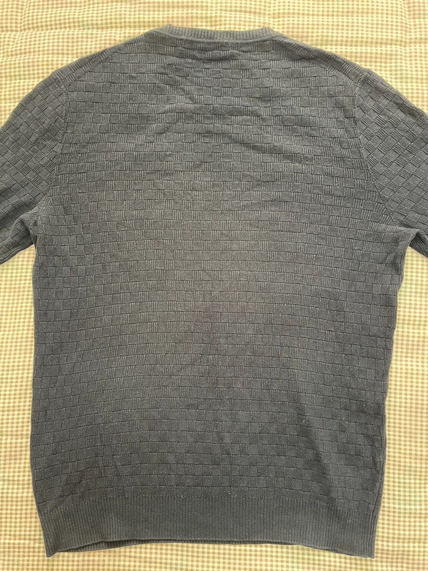 Louis Vuitton Louis Vuitton Damier Checkerboard Sweater Navy Men's XL Size US XL / EU 56 / 4 - 2 Thumbnail