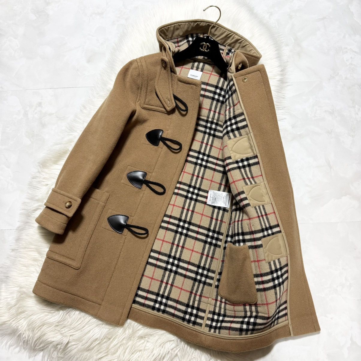 Burberry Burberry , leather trimmed, hooded, duffle coat Size XS / US 0-2 / IT 36-38 - 8 Thumbnail