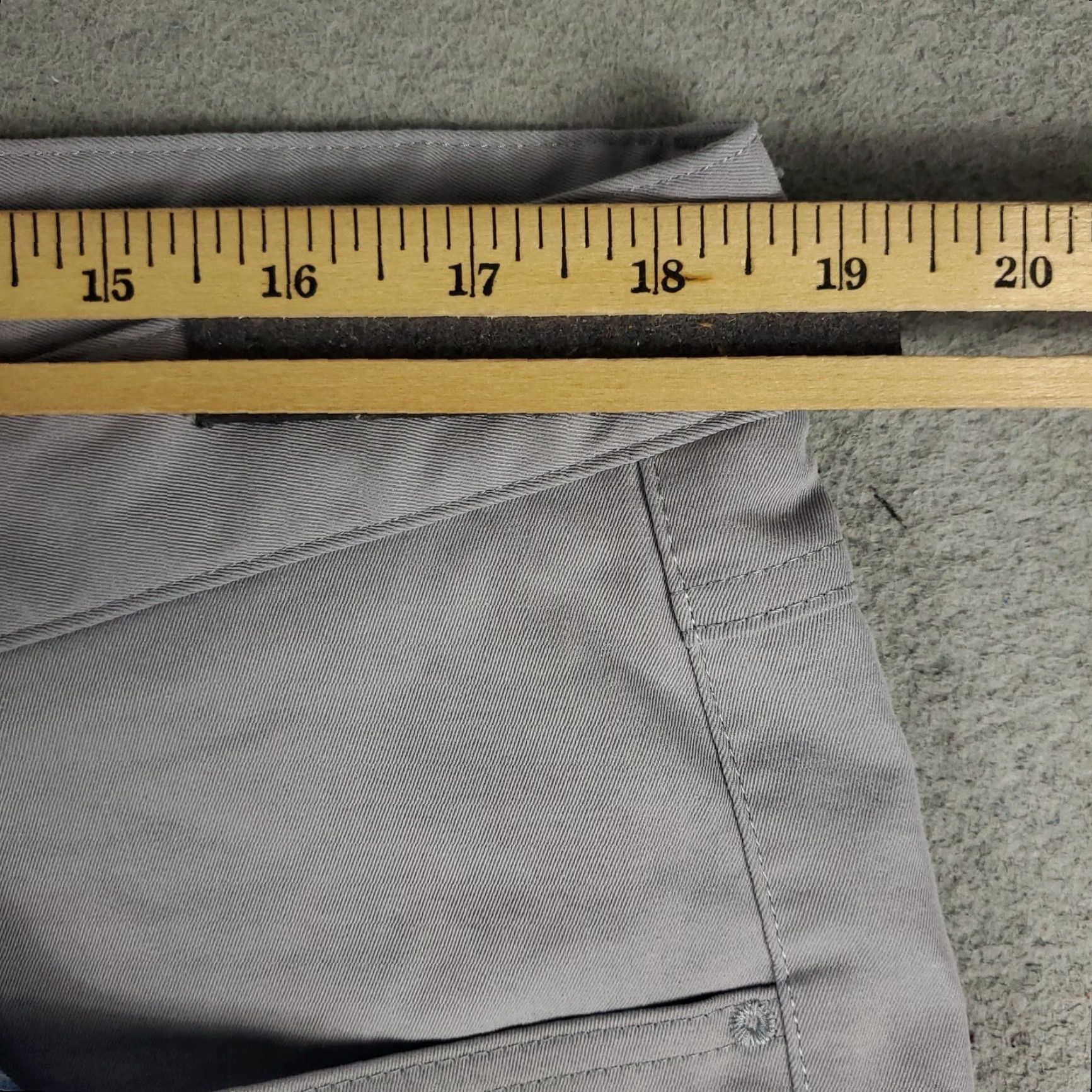 Peter Millar Peter Millar Gray Chino Pants Mens 38x28 5-Pocket Regular Fit Microfiber Size US 38 / EU 54 - 3 Thumbnail