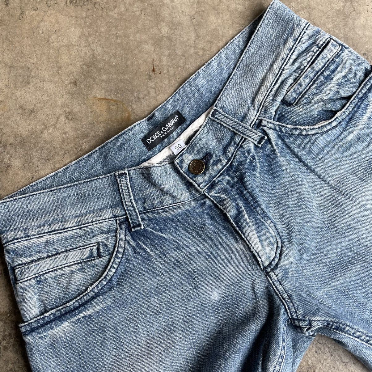 Dolce & Gabbana 🔥Dolce & Gabbana Stoned Washed Regular Straight Denim Jeans Size US 33 - 10 Thumbnail