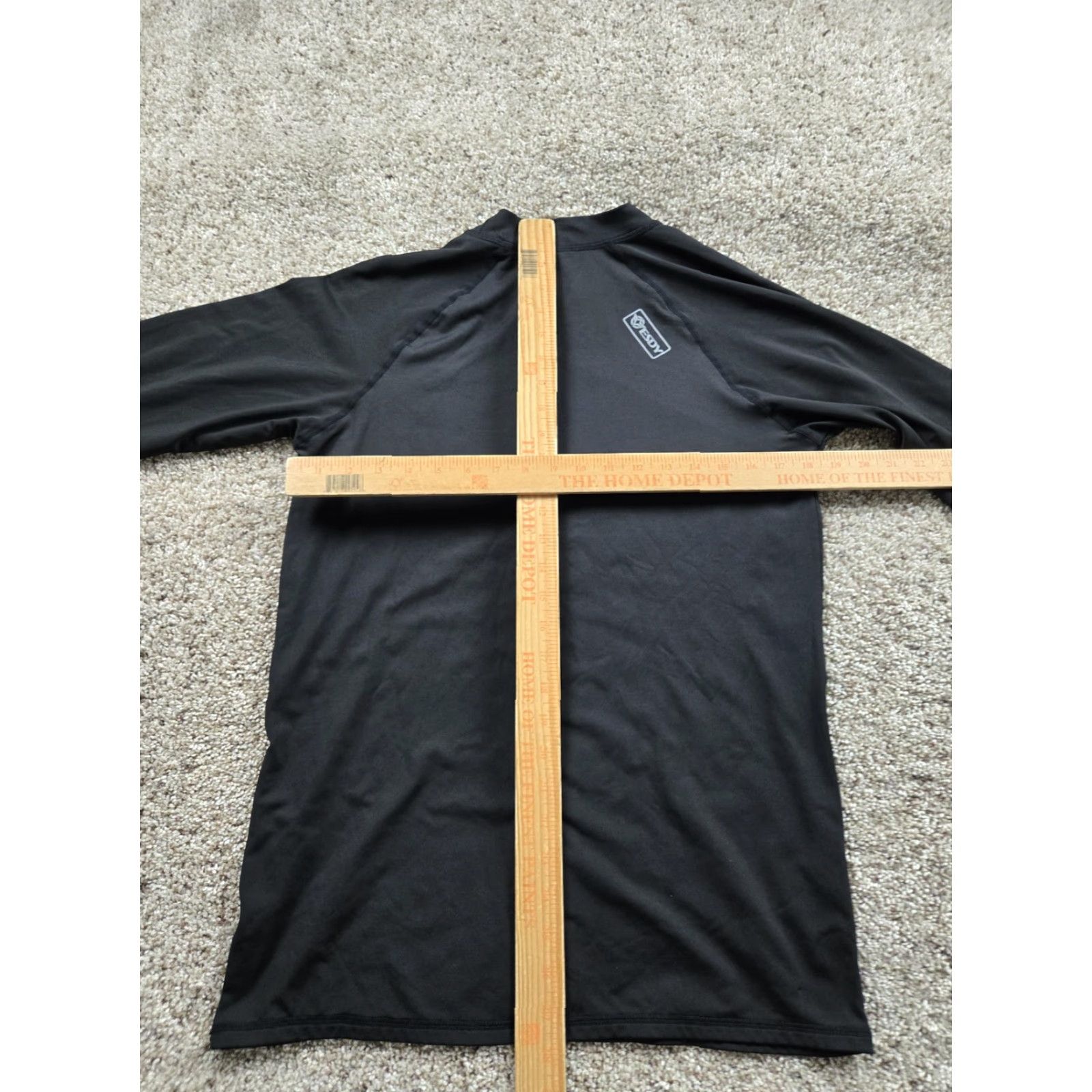Layer 8 ESDY Shirt Mens L Black Long Sleeve Tactical Base Layer Fleece Lined Size US L / EU 52-54 / 3 - 7 Thumbnail