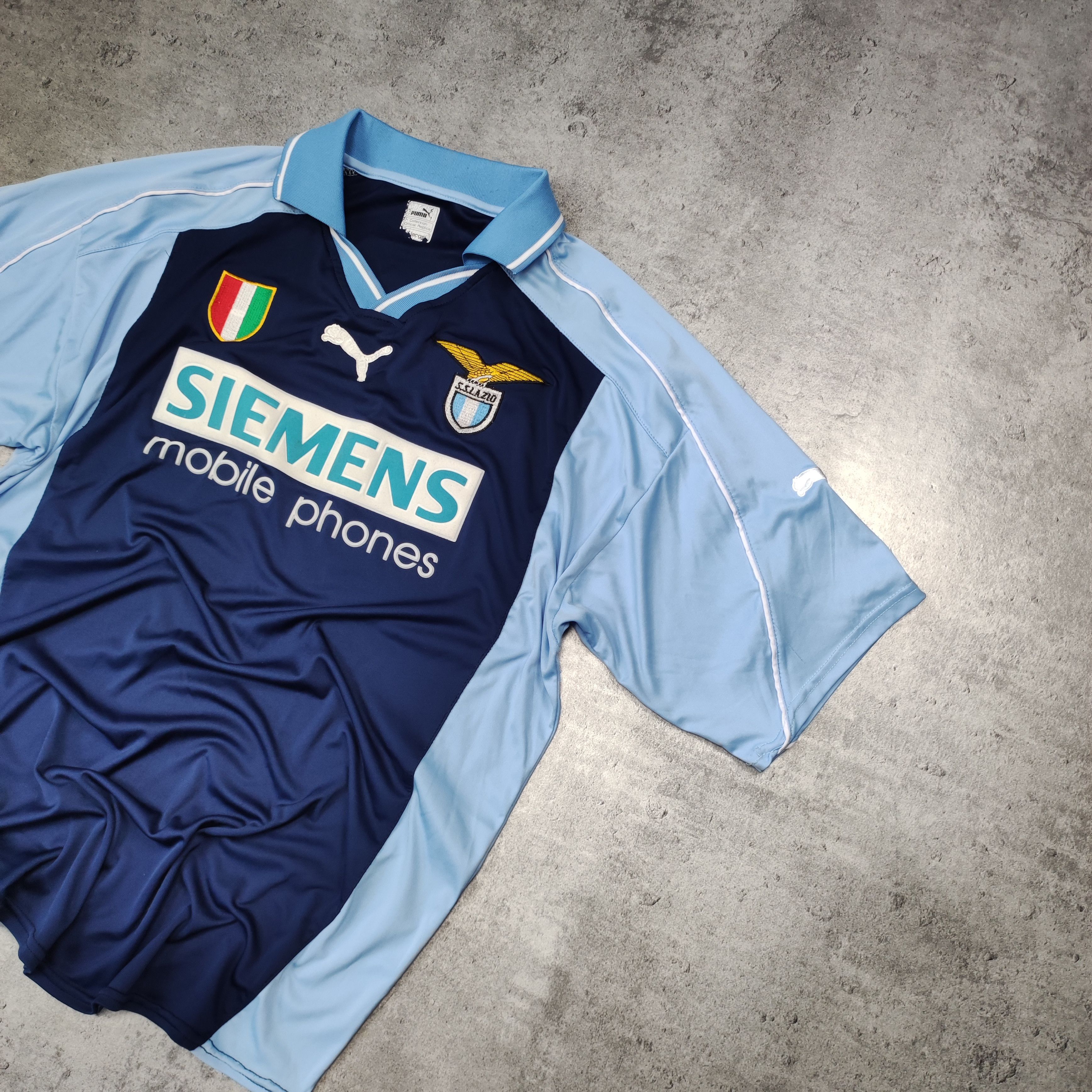 Vintage Vintage RARE SS Lazio Roma Puma Football Soccer Jersey Size US XL / EU 56 / 4 - 2 Thumbnail