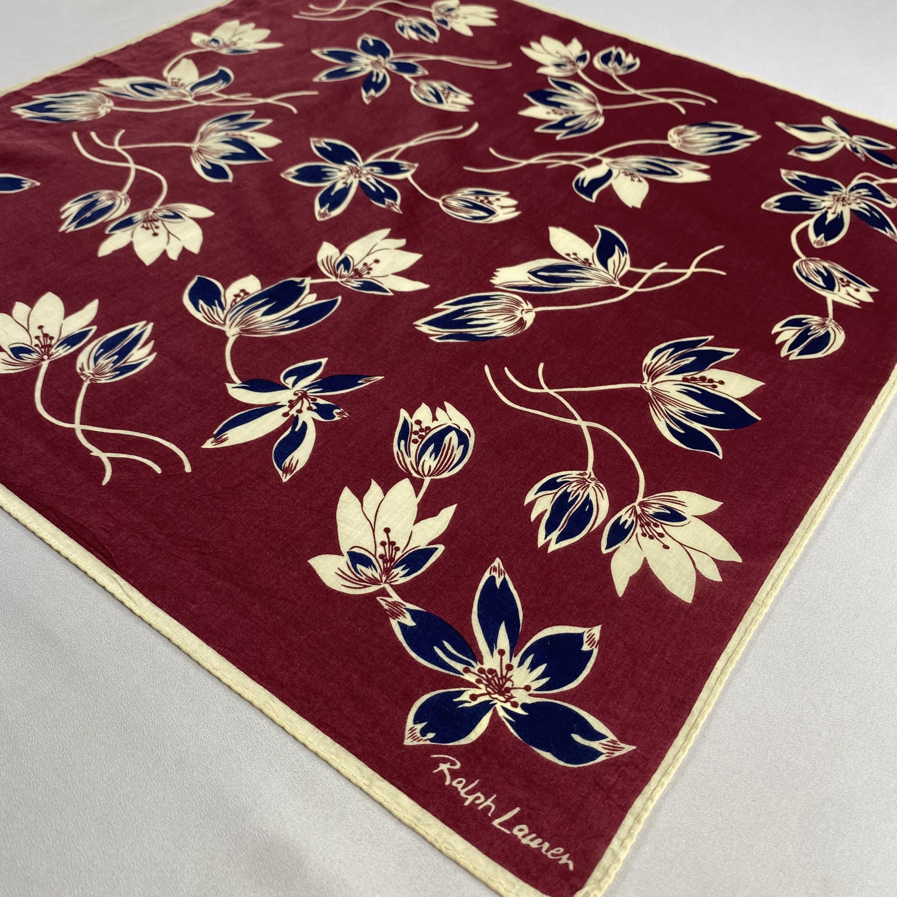 Ralph Lauren × Vintage Ralph Lauren Handkerchief / Neckerchief / Bandana-P1138 Size ONE SIZE - 2 Thumbnail