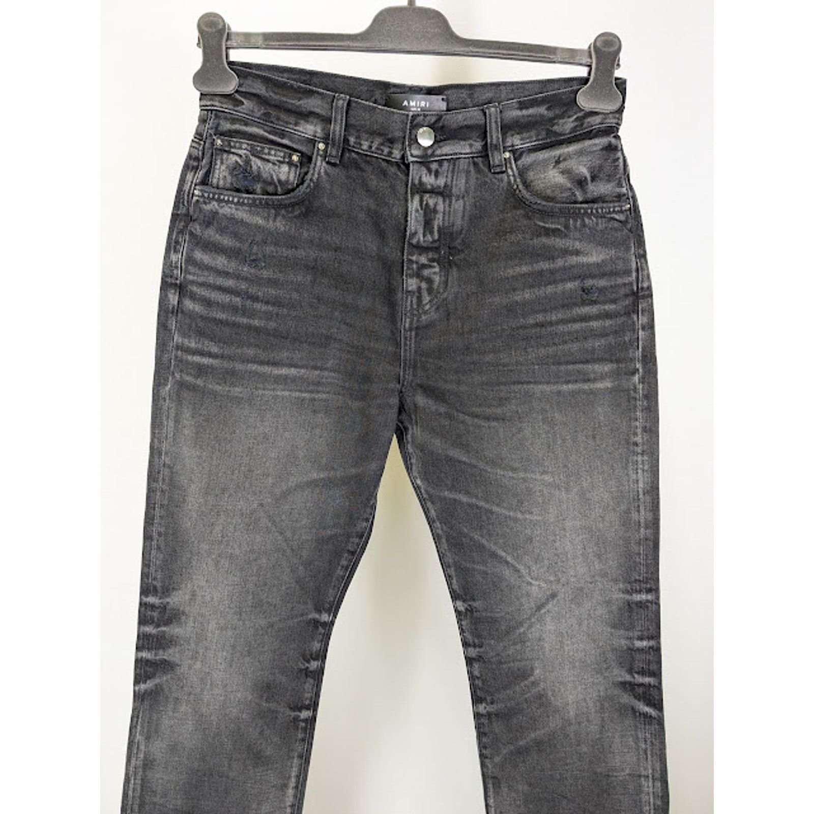 Amiri o1rshd1 Stack Straight Jeans in Faded Black Size US 36 / EU 52 - 3 Thumbnail