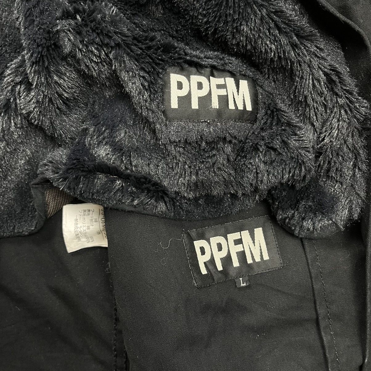 PPFM Ppfm double zipper fur bondage parka jacket vkei style Size US L / EU 52-54 / 3 - 12 Thumbnail