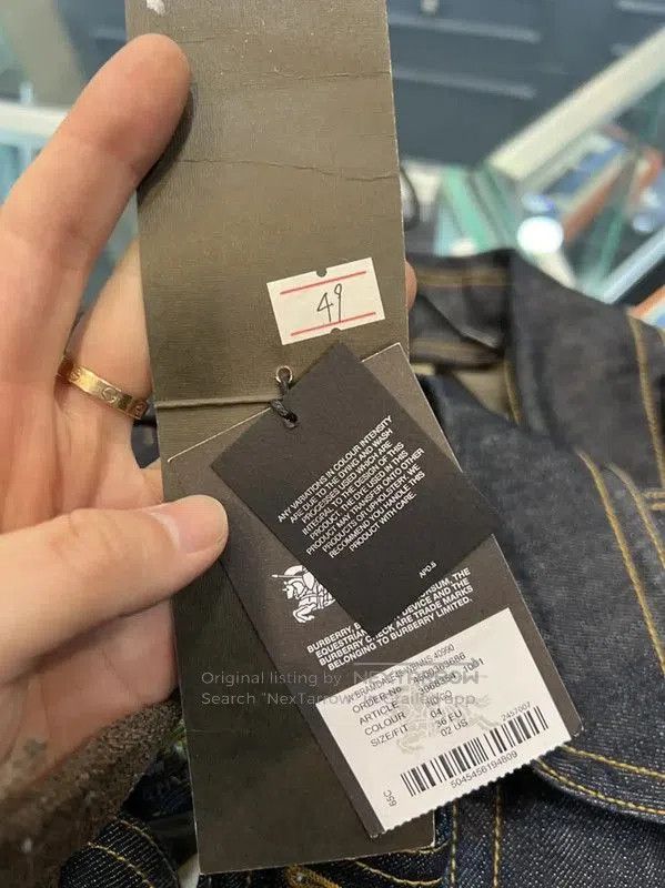Burberry Burberry Blue Denim Double Breasted Coat. Size XS / US 0-2 / IT 36-38 - 8 Thumbnail