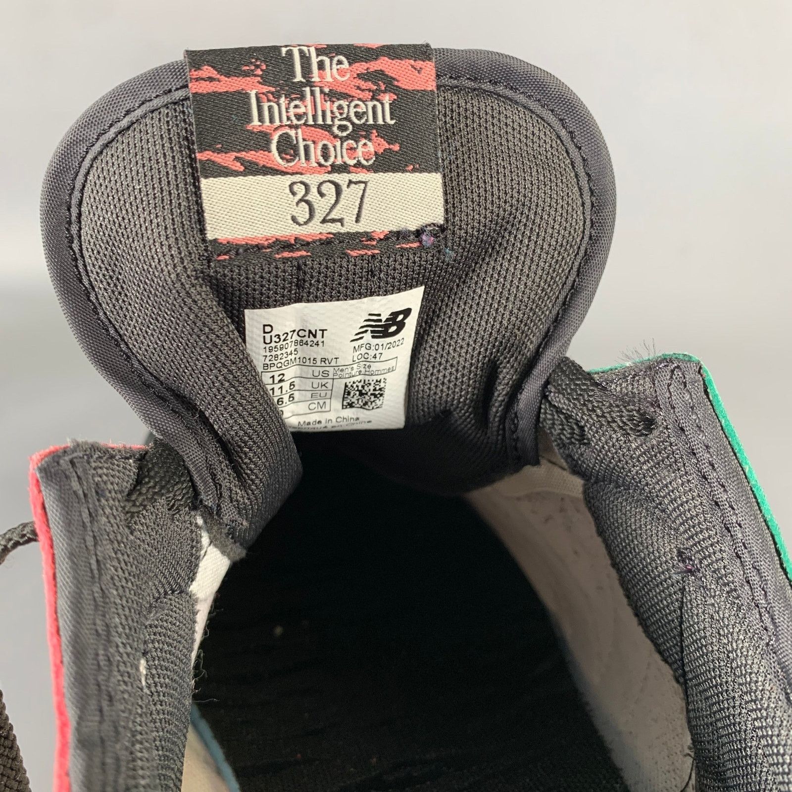 New Balance NEW BALANCE 327 Size 12 Black Cream & Pink Runner Sneakers Size US 12 / EU 45 - 7 Thumbnail