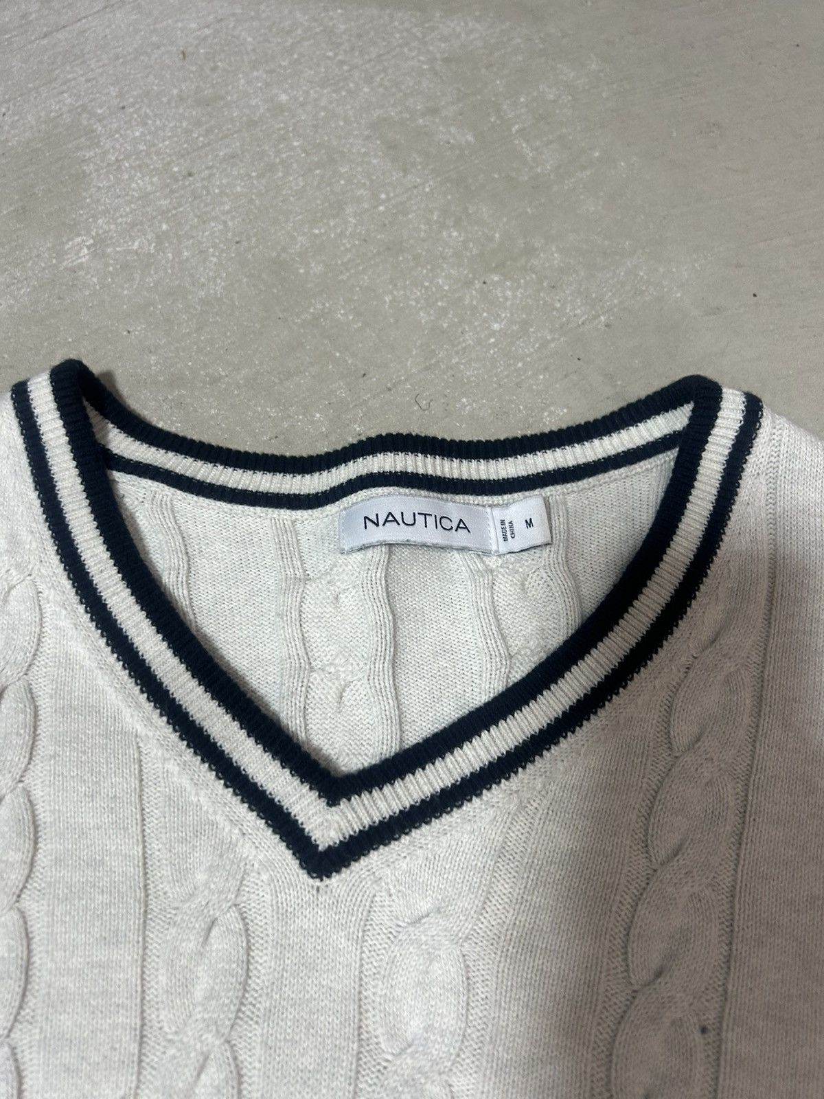Nautica Vintage Nautica cable knit sweater Size US M / EU 48-50 / 2 - 5 Thumbnail