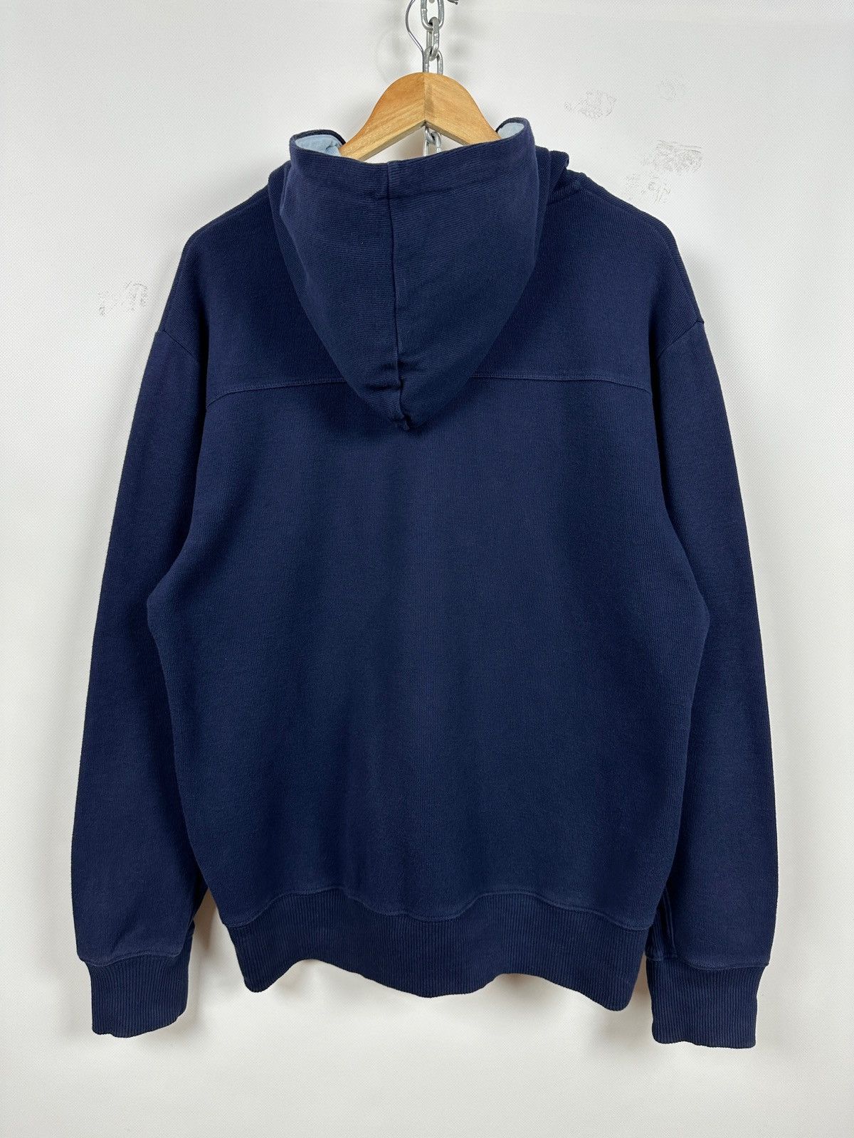 Yves Saint Laurent Vintage Yves Saint Laurent YSL Navy Blue Zip Up Hoodie Size US L / EU 52-54 / 3 - 2 Thumbnail