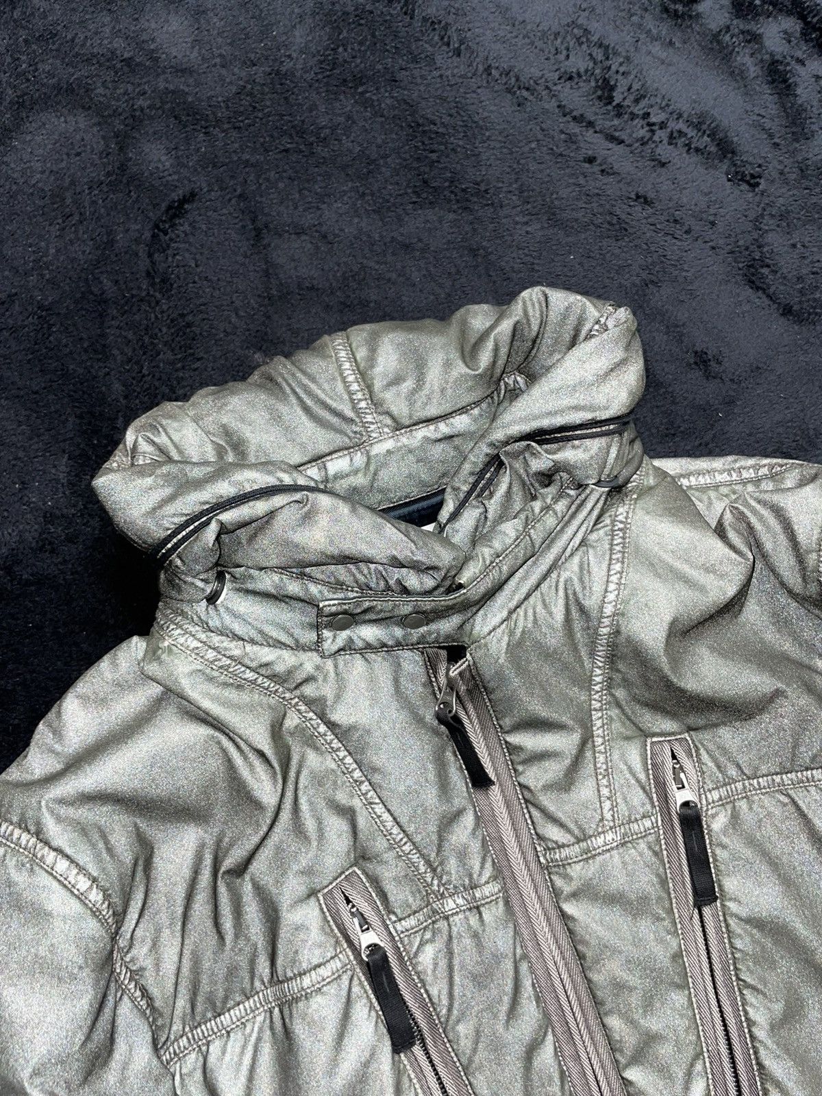 Stone Island AW2010 Archive Stone Island Liquid Reflective Bomber Jacket Size US XL / EU 56 / 4 - 16 Thumbnail