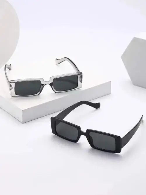 Electric Visual Y2K Retro Punk Kurt Cobain Style Sunglasses 2 Piece Set Size ONE SIZE - 2 Thumbnail