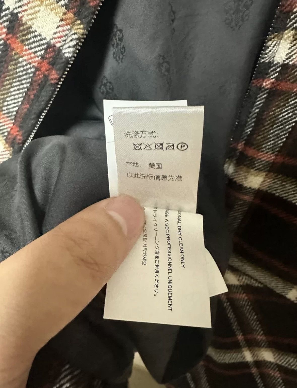 Chrome Hearts Chrome hearts lamb collar plaid jacket Size US M / EU 48-50 / 2 - 8 Thumbnail
