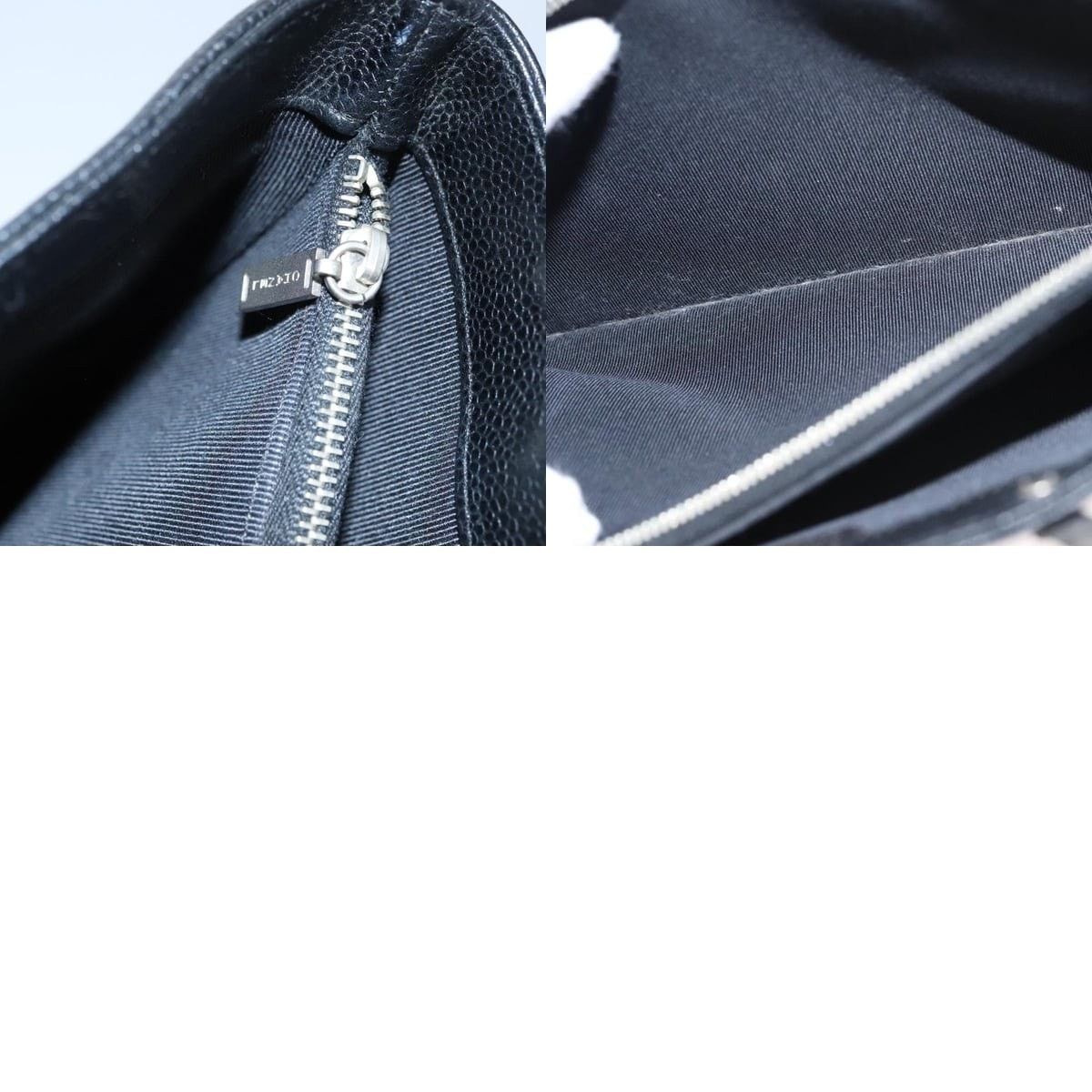 Chanel Chanel Caviar Skin Black Silver CC Handbag Size ONE SIZE - 7 Thumbnail