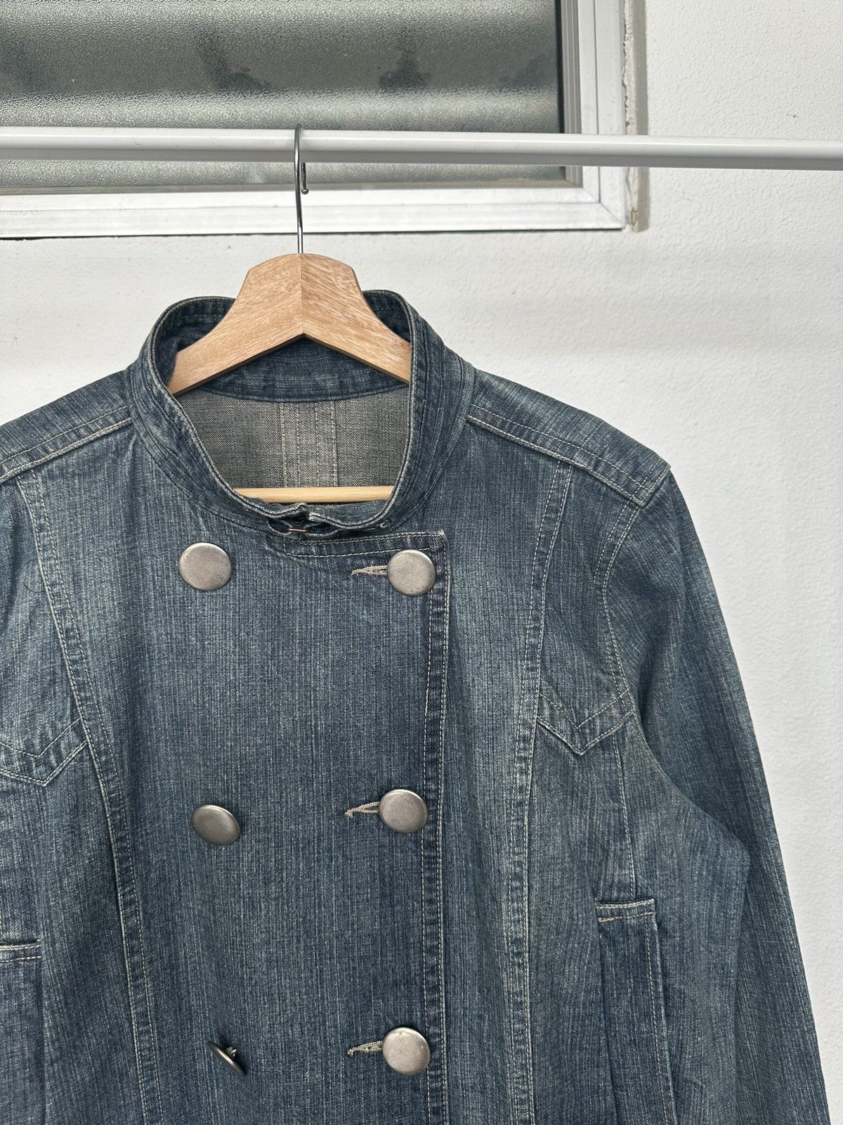 Comme Ca Ism 00's Eastboy double breasted hybrid denim jacket Size US M / EU 48-50 / 2 - 14 Thumbnail