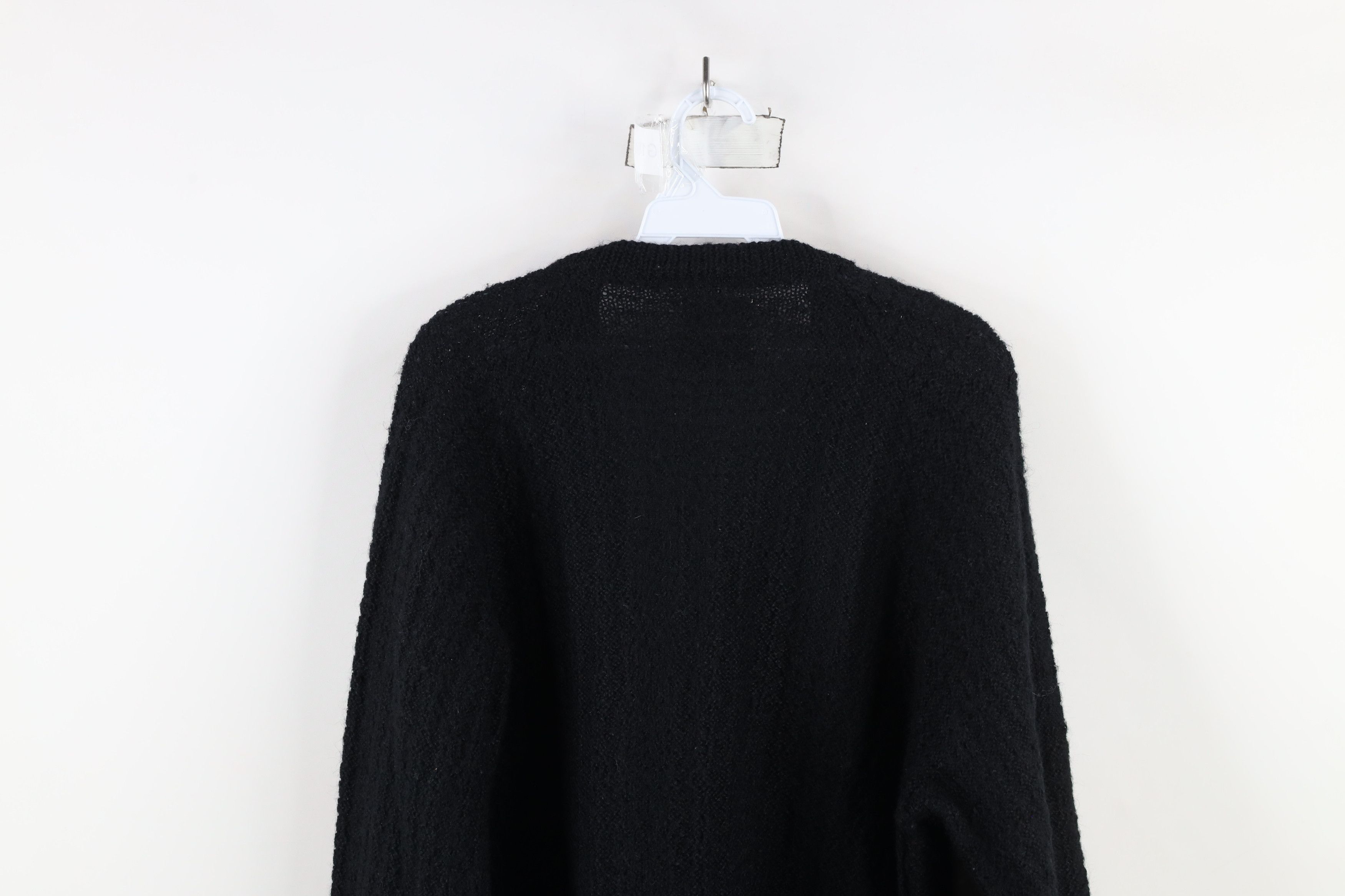 Vintage Vintage 50s 60s Rockabilly Knit Cardigan Sweater USA Black Size US L / EU 52-54 / 3 - 8 Thumbnail