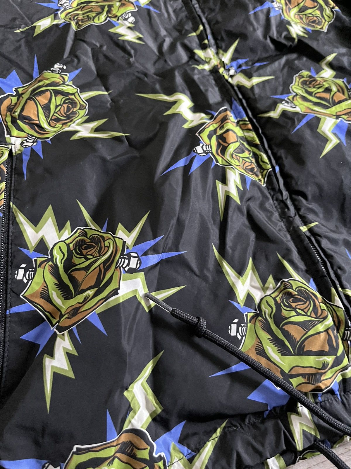Prada Prada SS19 Lightning Rose Hooded Windbreaker Nylon Jacket Size US S / EU 44-46 / 1 - 4 Thumbnail