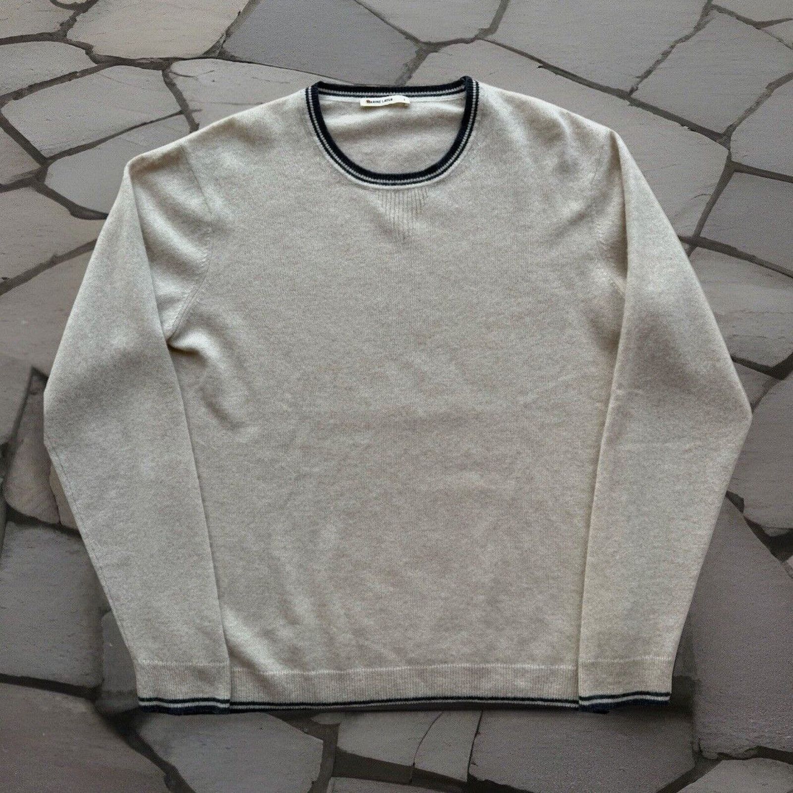 Marine Layer Marine Layer Cashmere Sweater L Beige Knit Pullover Casual Size US L / EU 52-54 / 3 - 1 Thumbnail