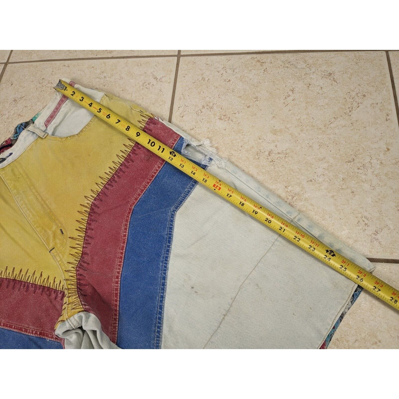 Other Vtg Major Damage 1990's Baggy Denim Shorts Jorts 36x12 Size US 36 / EU 52 - 19 Thumbnail