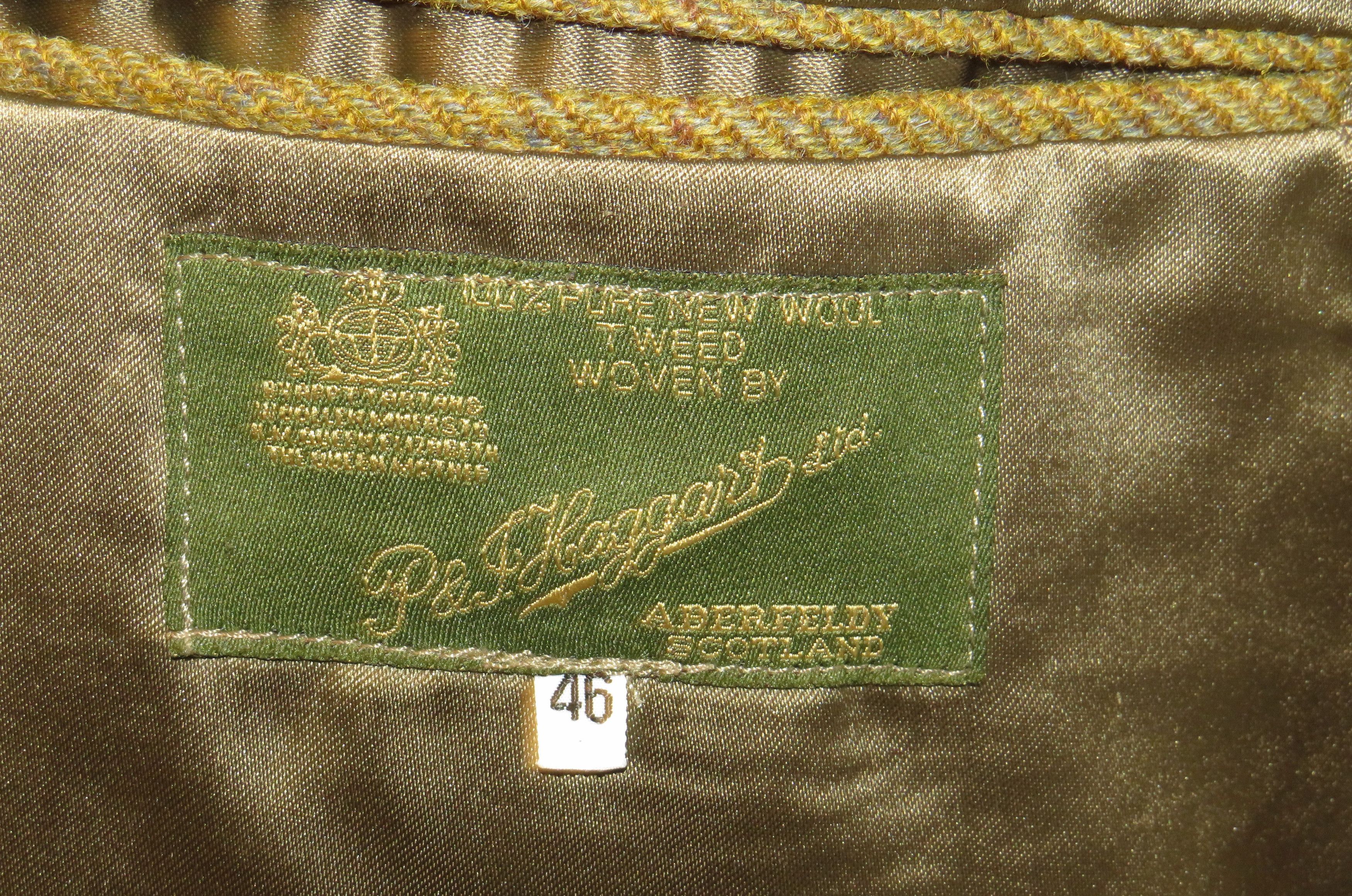 Other P&J Haggart Green Tweed Three Button Shooting Jacket 46 Size 46R - 12 Thumbnail