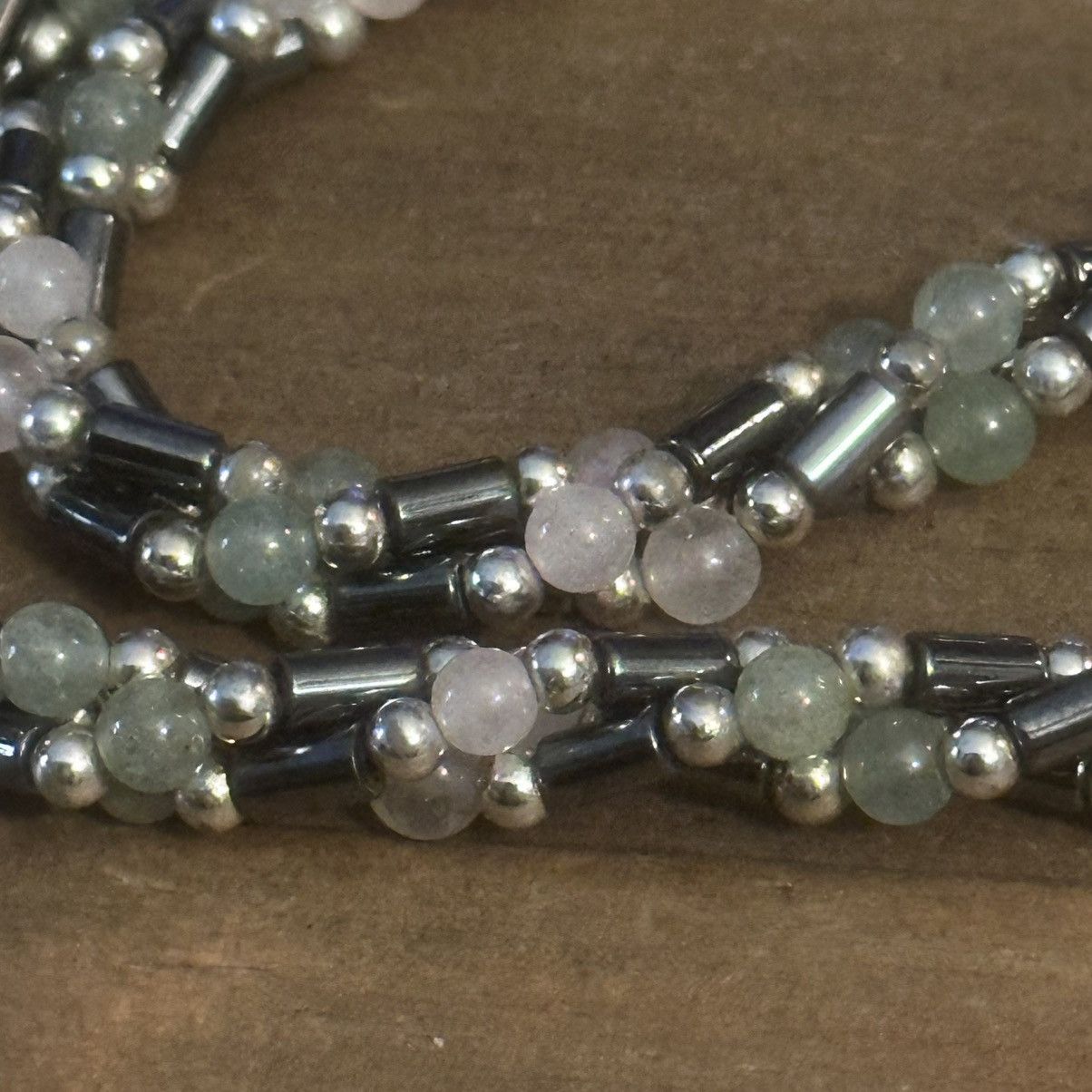 Vintage Vintage twisted hematite and multi bead necklace Size ONE SIZE - 3 Thumbnail