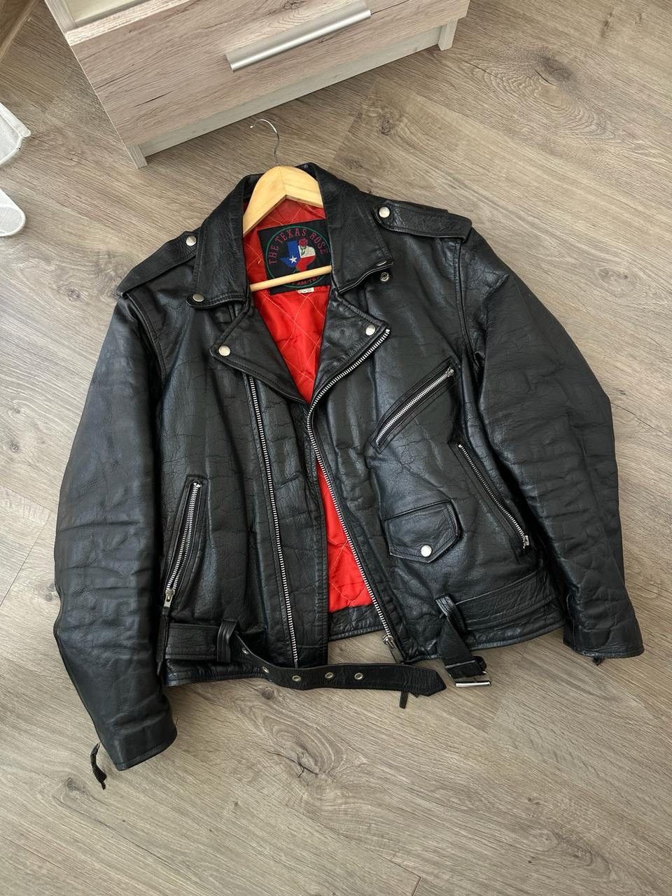 Genuine Leather × Vintage Vintage Japanese Black Leather Moto Distressed Jacket Size US S / EU 44-46 / 1 - 2 Thumbnail