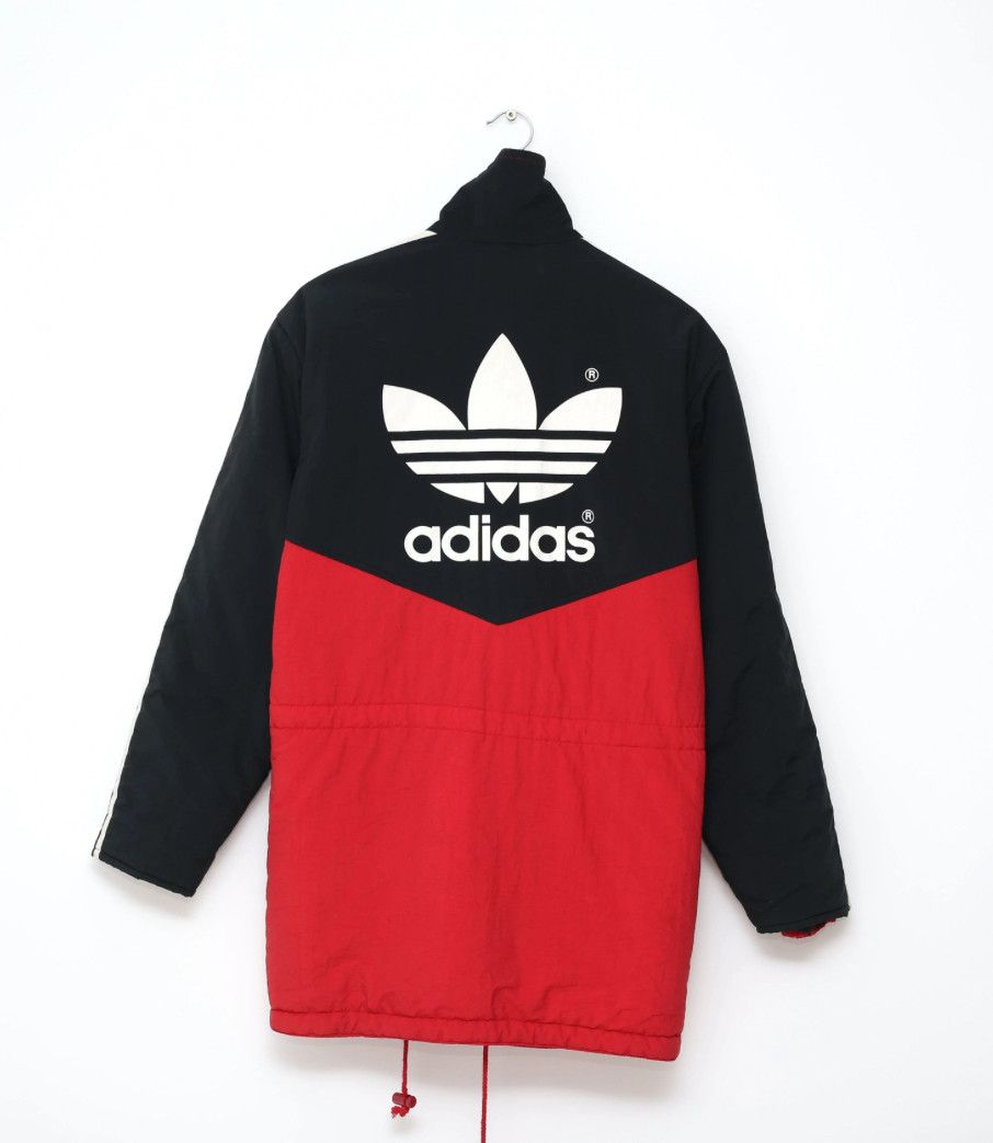 Adidas × Vintage parka coat bomber Jacket - not biker leather hoodie boots Size US L / EU 52-54 / 3 - 2 Thumbnail