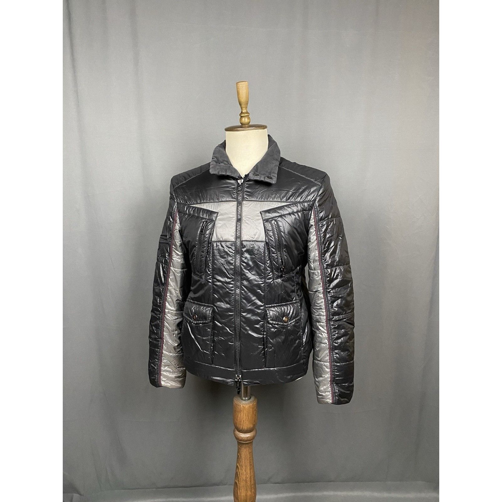 Fay Fay Men's Black Padded Insulated Quilted Jacket Size L Size US L / EU 52-54 / 3 - 5 Thumbnail