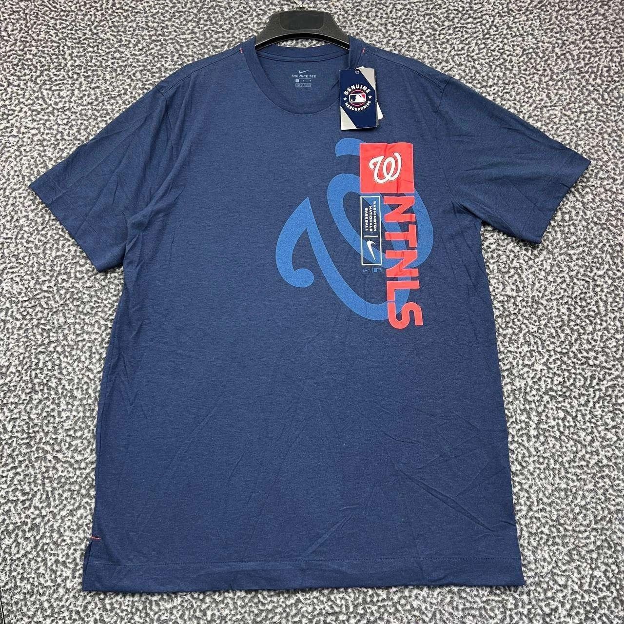 Nike Nike Shirt Men Washington Nationals Short Sleeve Crew Neck L Size US L / EU 52-54 / 3 - 1 Thumbnail