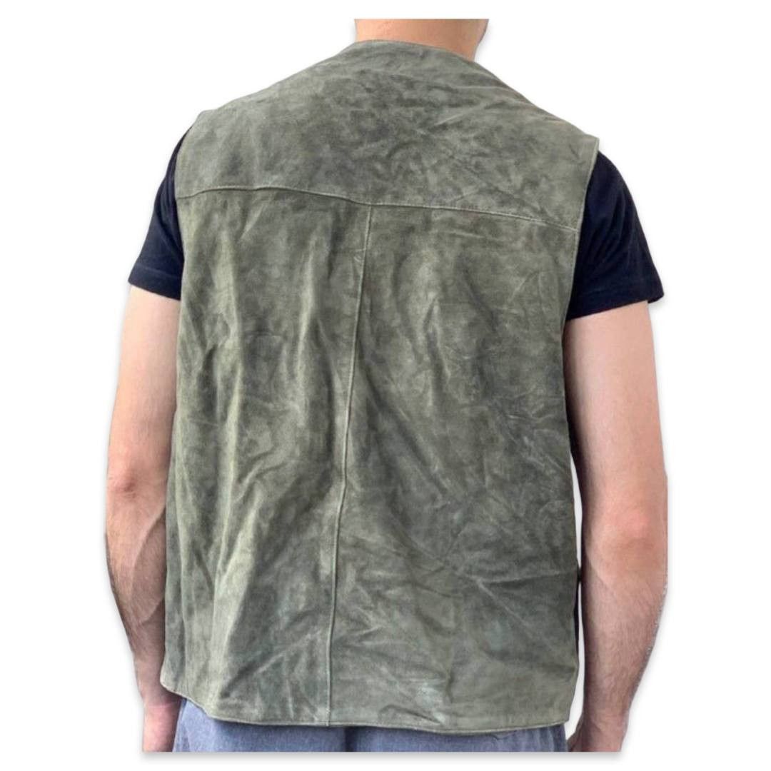 Camel Camel leather vest #293 Size US XL / EU 56 / 4 - 4 Thumbnail