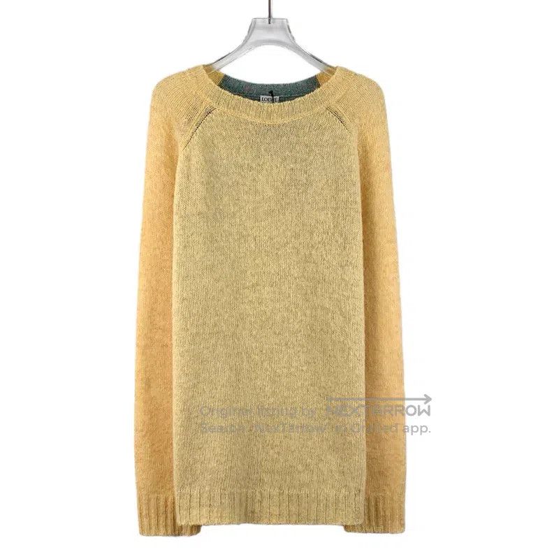 Loewe Loewe Color Blocked Logo Embroidered Wool Round Neck Long Size M / US 6-8 / IT 42-44 - 1 Thumbnail