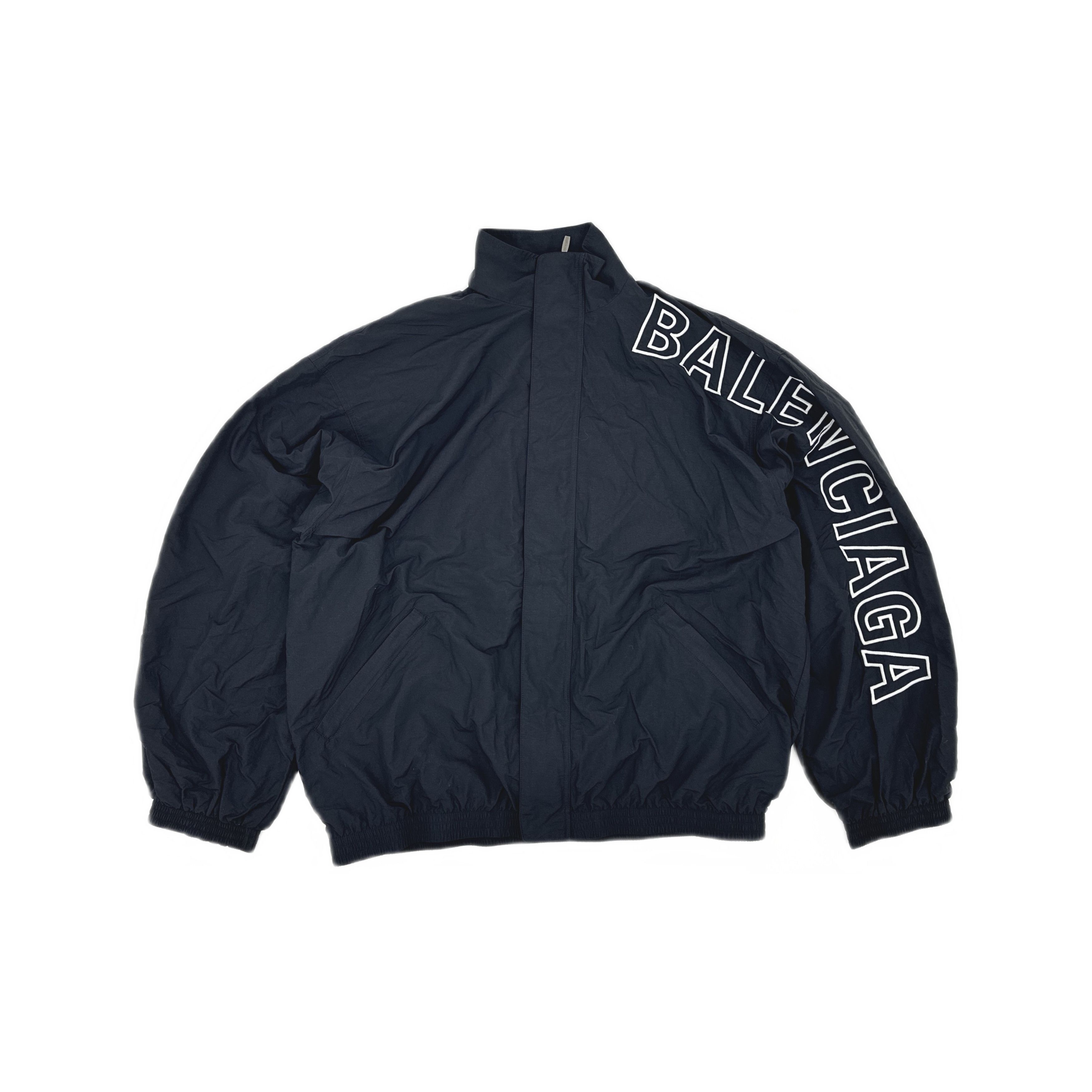 Balenciaga Balenciaga Men's Black Soccer Paris Track Jacket Size