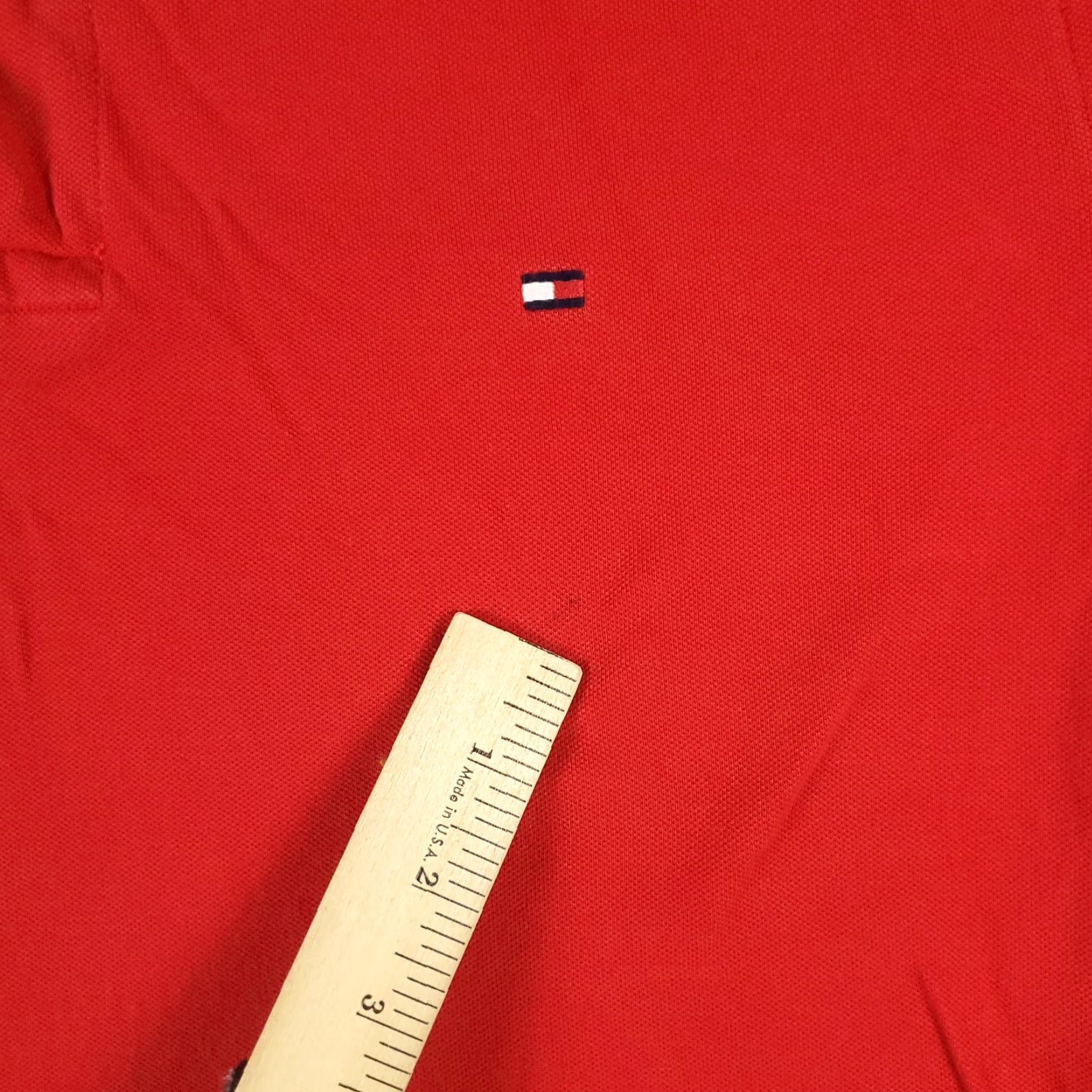 Tommy Hilfiger Tommy Hilfiger Polo Shirt Mens Large Red Casual Short Sleeve Polo Shirt Mens L Red Modern Preppy Brand Shirt Mens Size US L / EU 52-54 / 3 - 3 Thumbnail