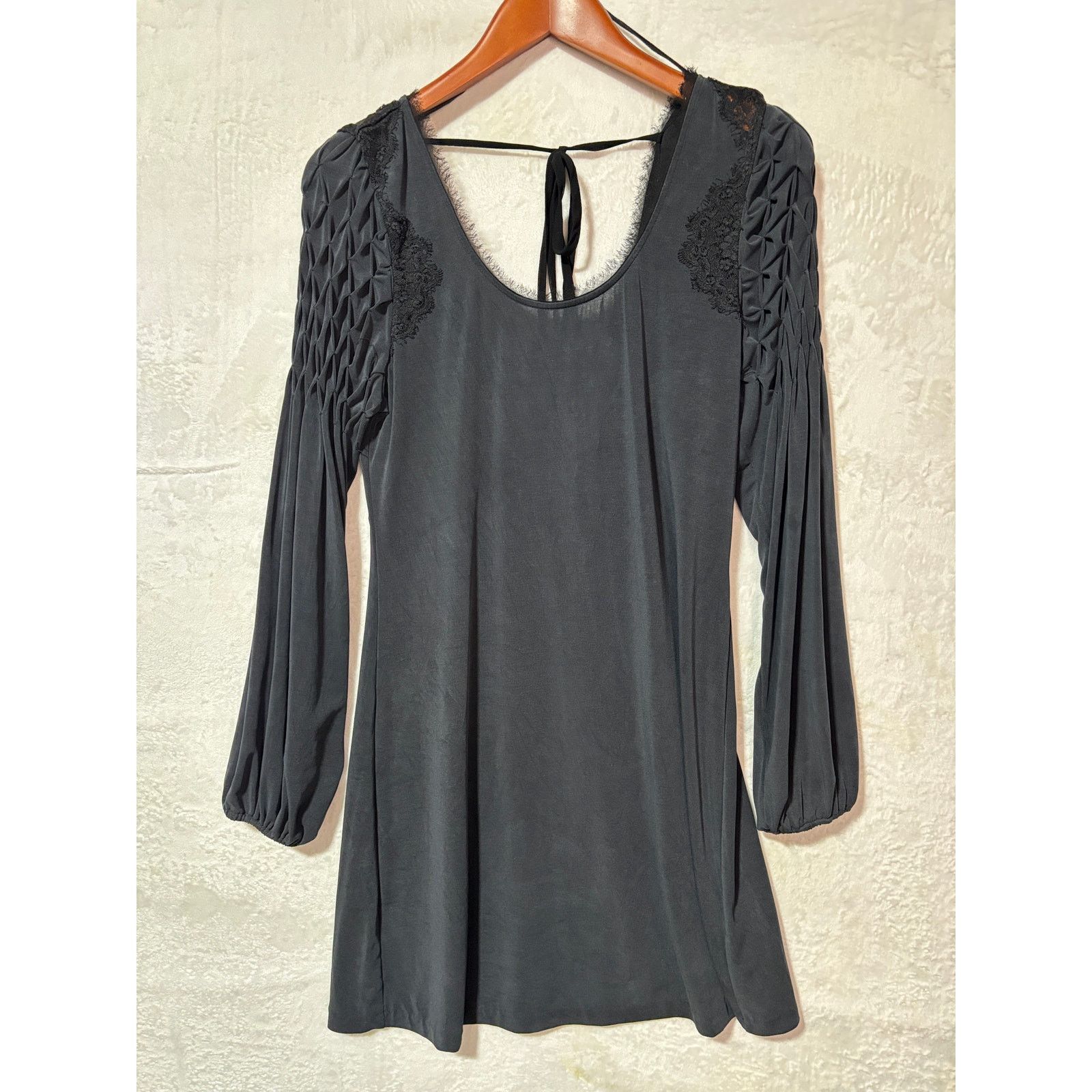 Free People FREE PEOPLE Womens Tunic Dress Long Sleeve Back Tie | Size M Size M / US 6-8 / IT 42-44 - 4 Thumbnail