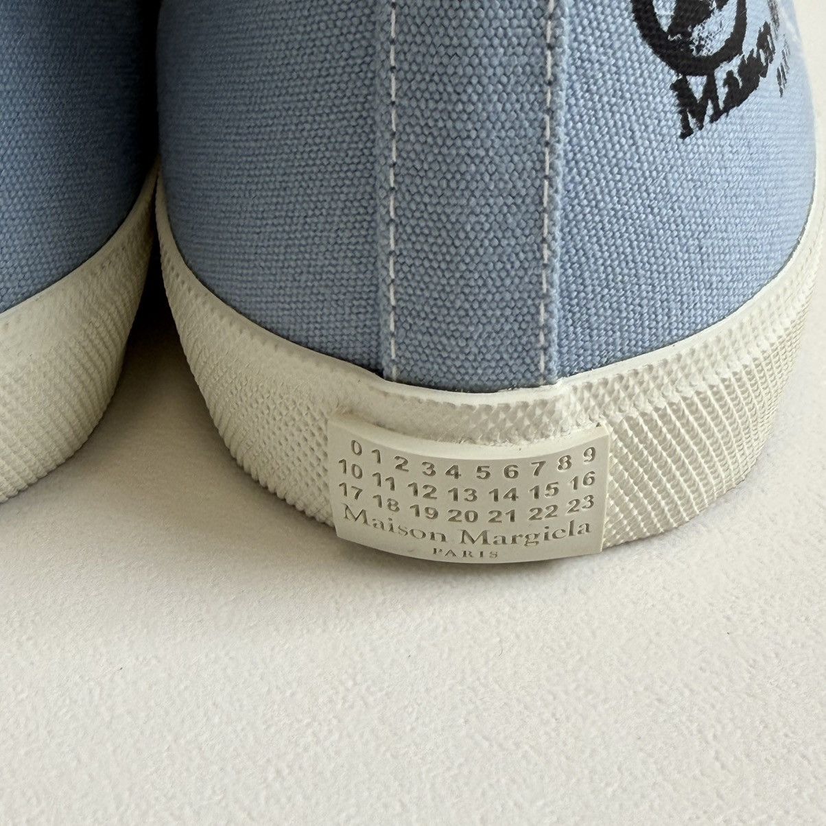 Maison Margiela Light Blue High Top Tabi Sneakers Size US 11 / EU 44 - 13 Thumbnail