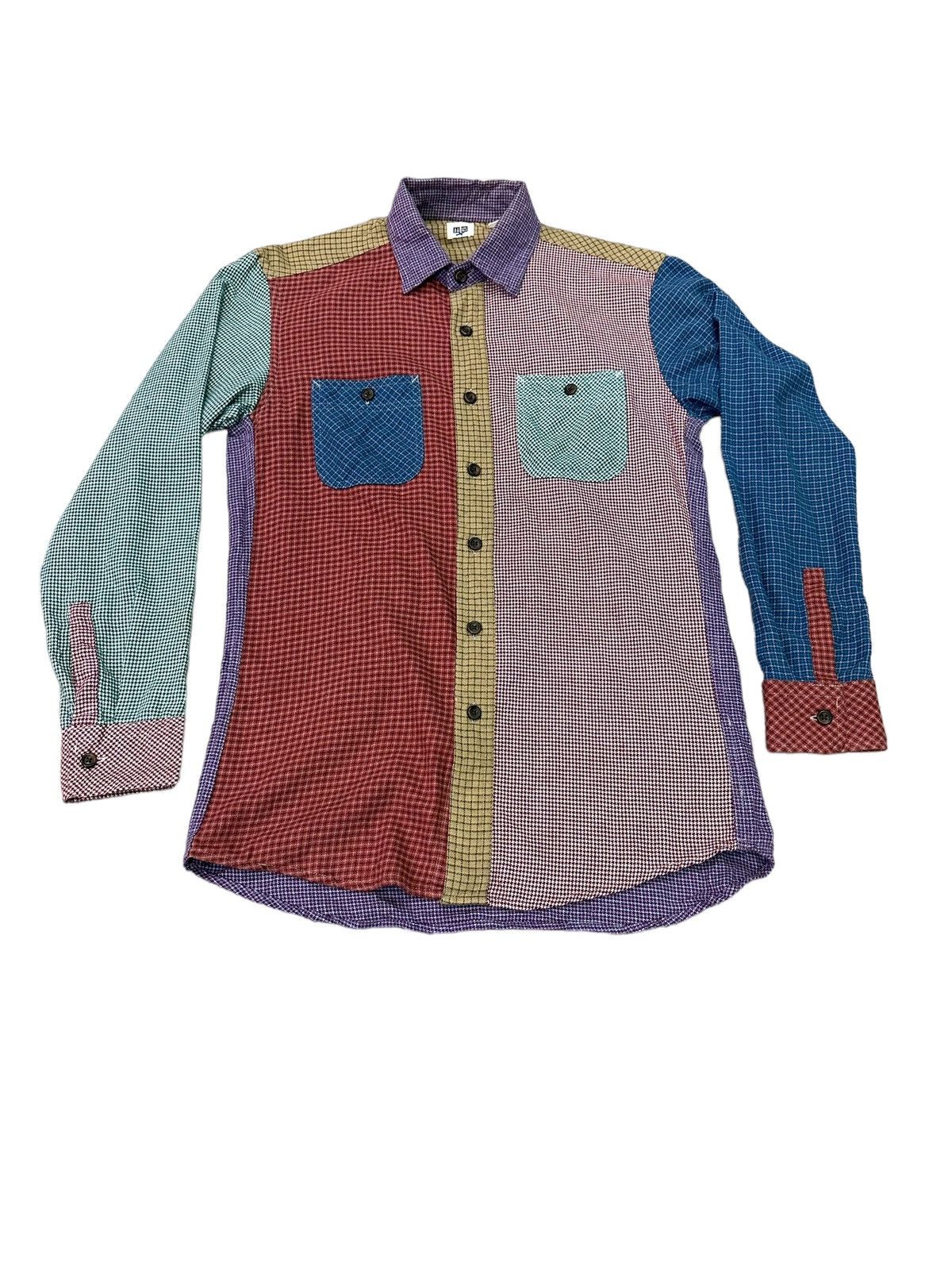 Uniqlo UNIQLO PATCHWORK LONG SLEEVE FLANEL SHIRT Size US S / EU 44-46 / 1 - 2 Thumbnail