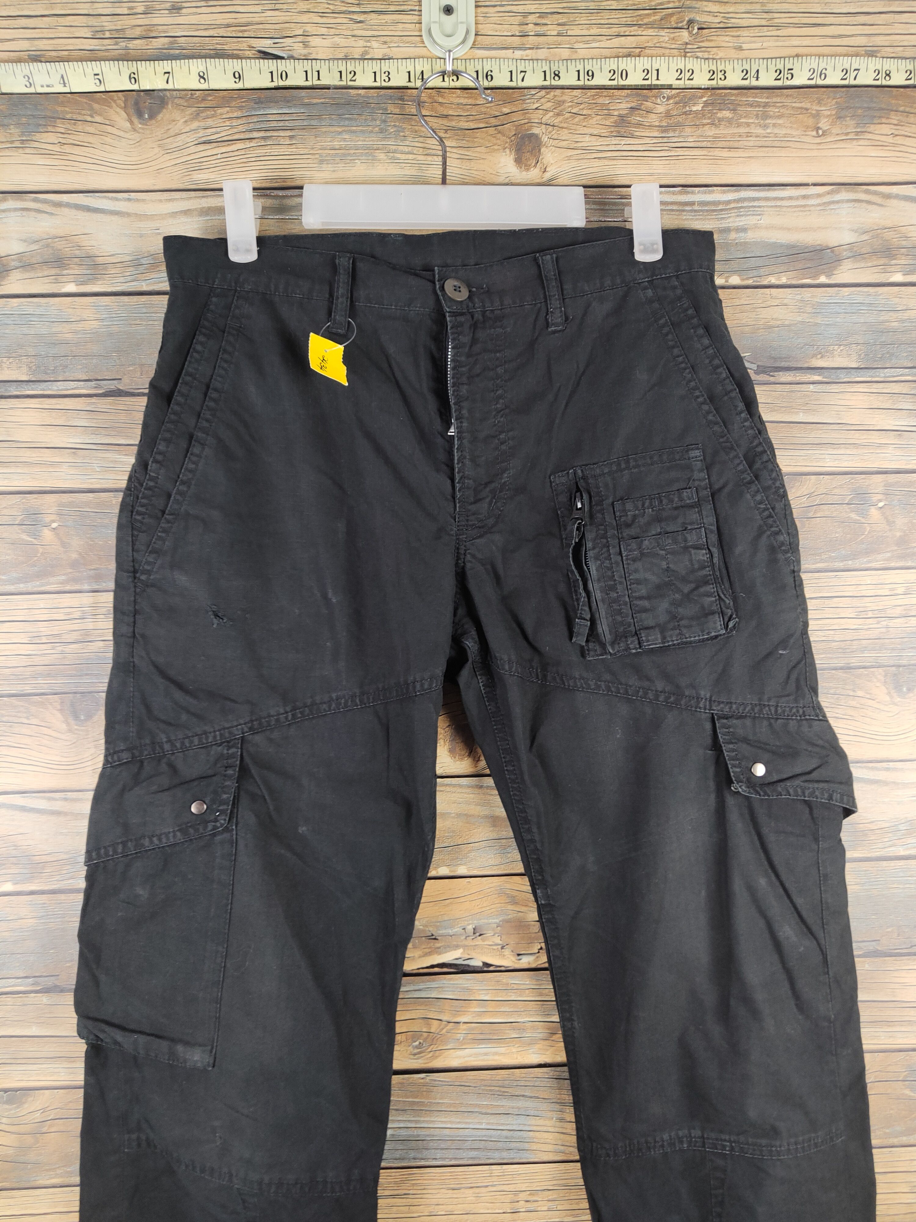 PPFM DL PPFM Black Multipocket Cargo Pants #2434 Size US 30 / EU 46 - 2 Thumbnail