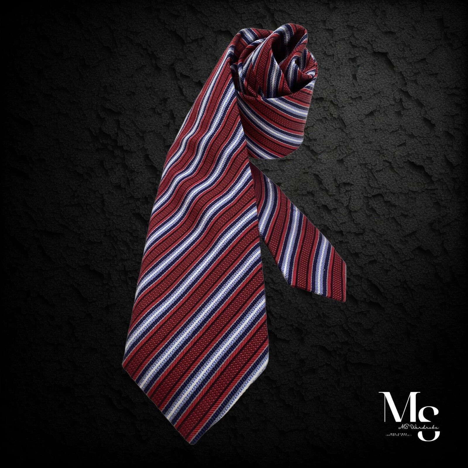 Other JZ RICHARDS Purple Striped Luxury Silk Tie Hand Made In USA Size ONE SIZE - 1 Thumbnail