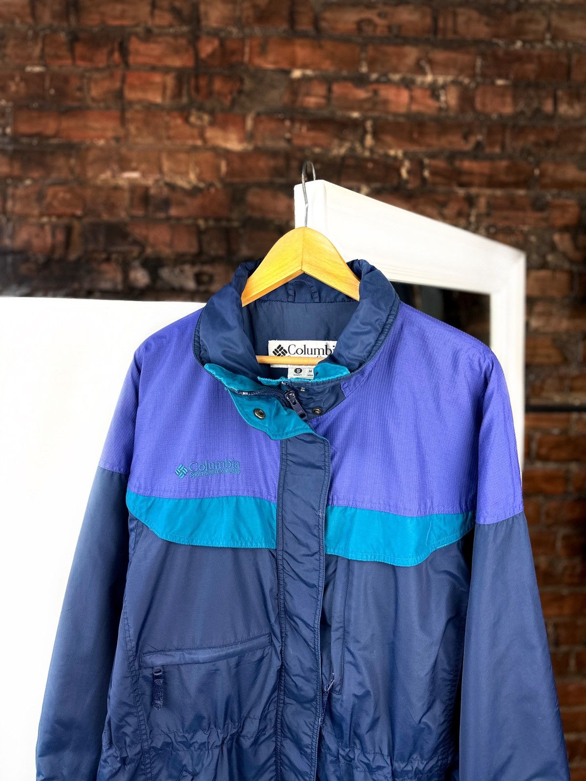 Columbia Vintage Women’s Nylon Jacket Columbia Blue Size: S Size S / US 4 / IT 40 - 2 Thumbnail