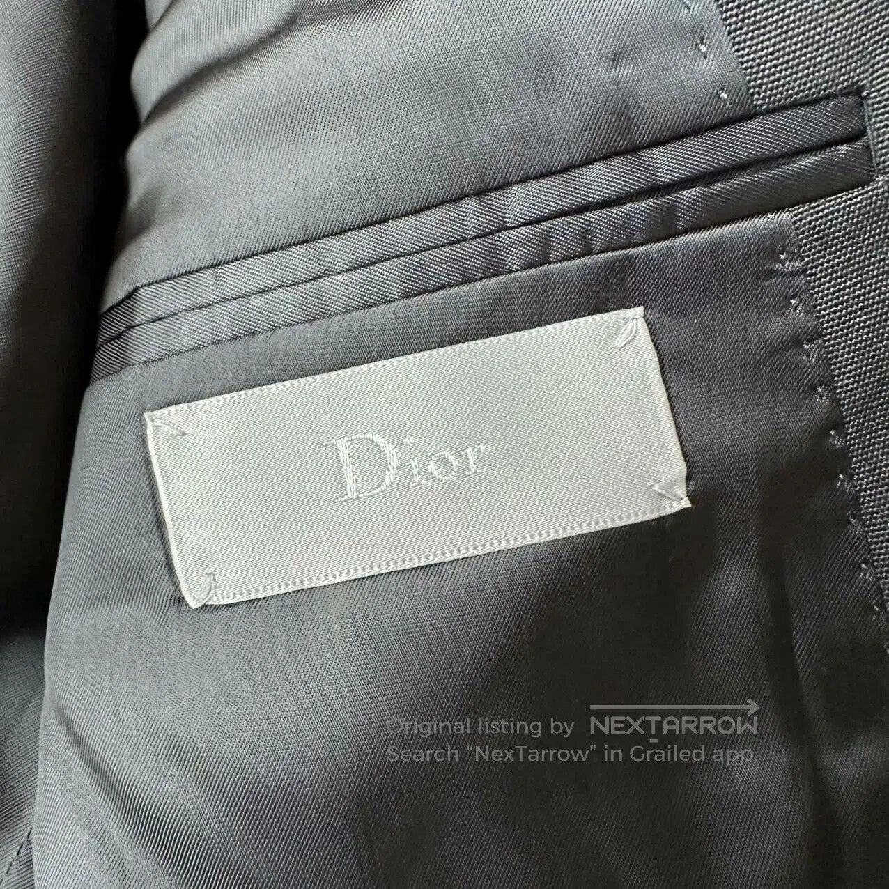 Dior Dior Homme Black Wool Stripe Logo Blazer. Size US S / EU 44-46 / 1 - 5 Thumbnail