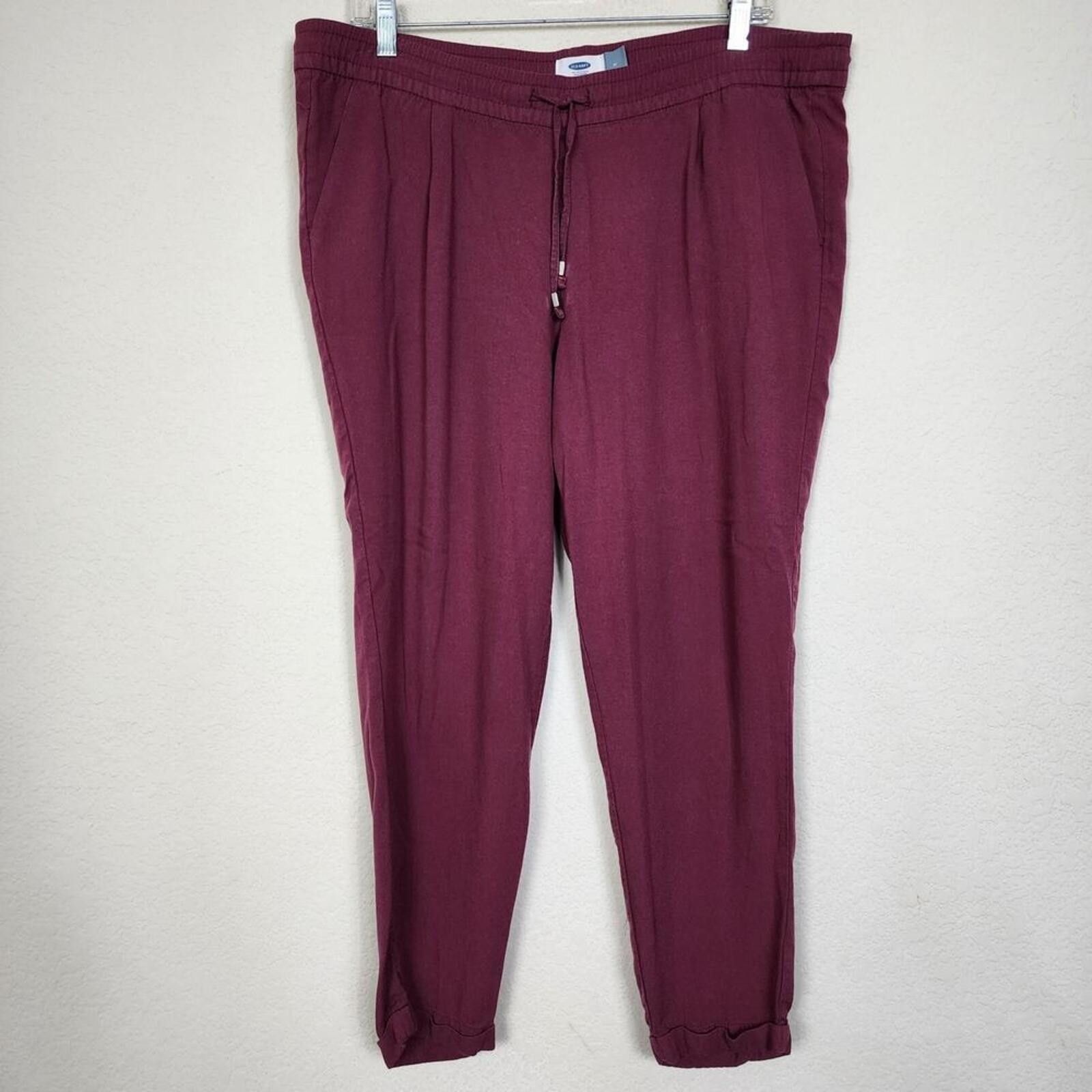 Old Navy Medium Burgundy Pajama Sweatpants Size 32" / US 10 / IT 46 - 1 Thumbnail